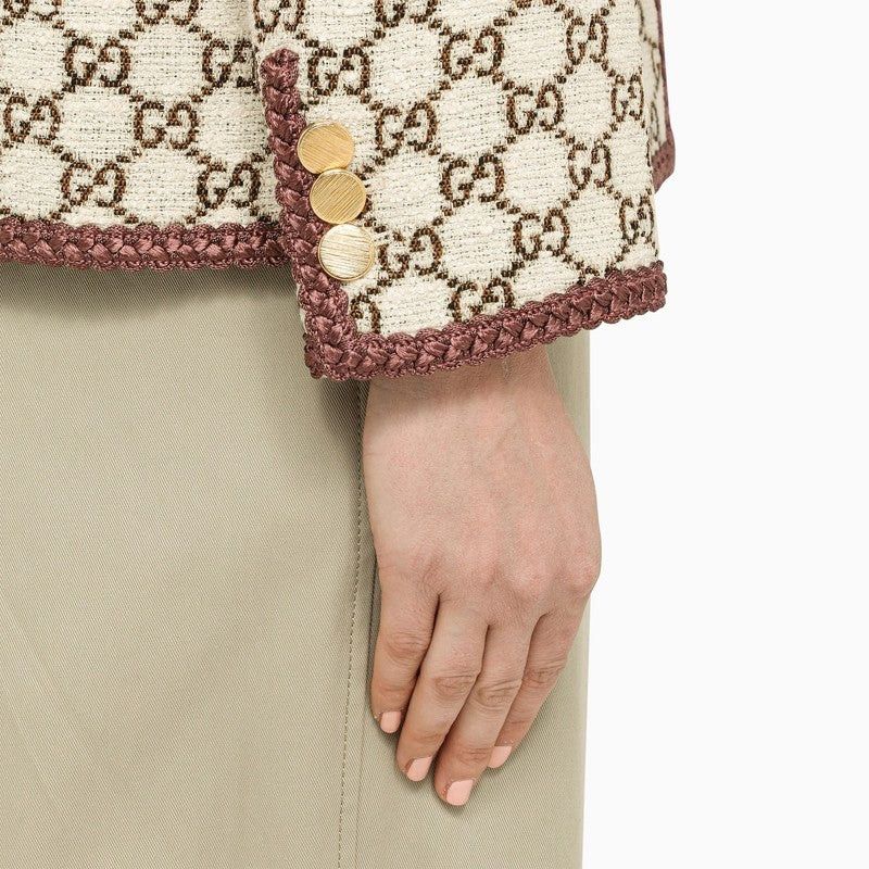 Gucci o1B3y1r0426 Cardigan Sweater in Beige/Brown Size S / US 4 / IT 40 - 4 Thumbnail