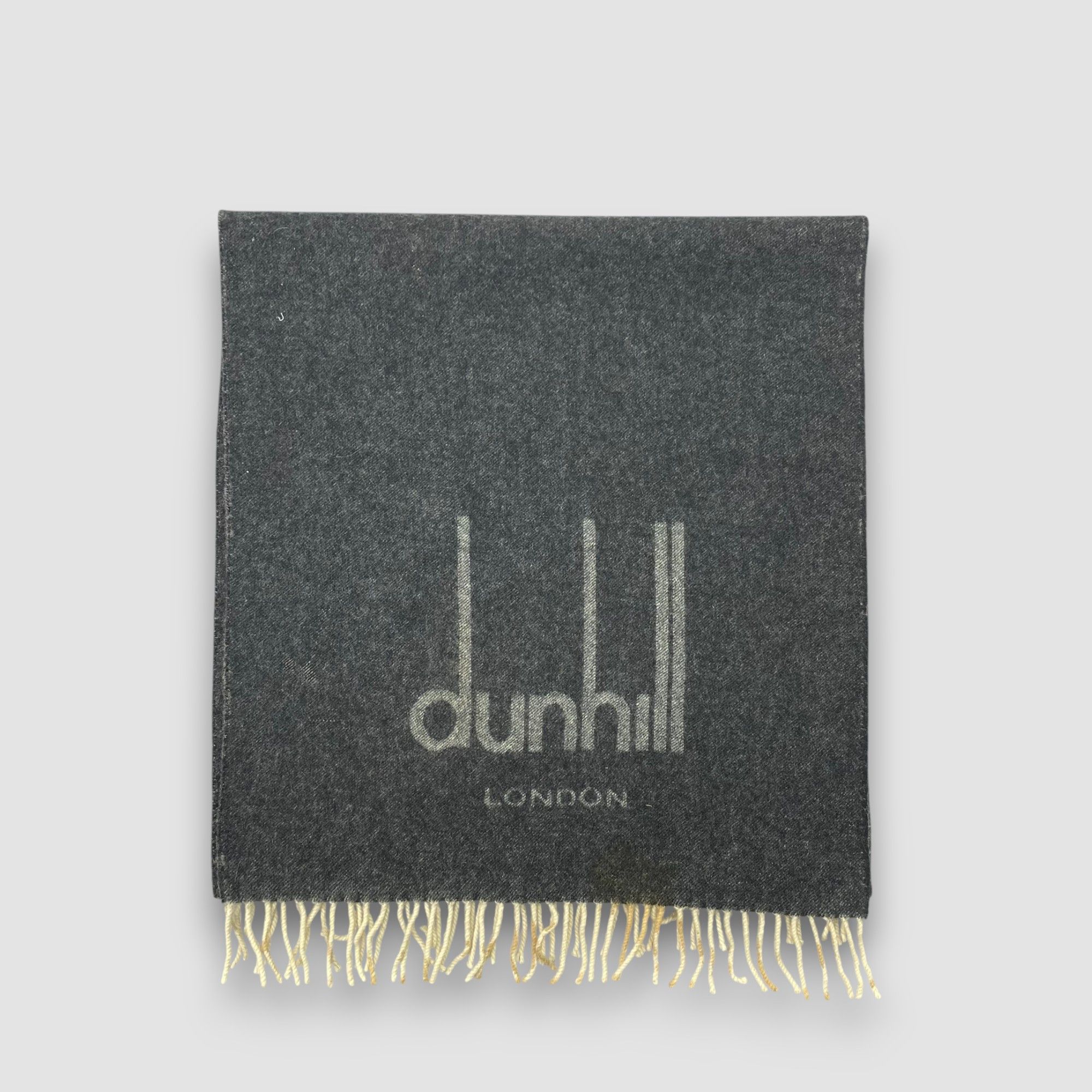 Alfred Dunhill Vintage Alfred Dunhill Scarf Muffler Fringe Scarves Size ONE SIZE - 3 Thumbnail