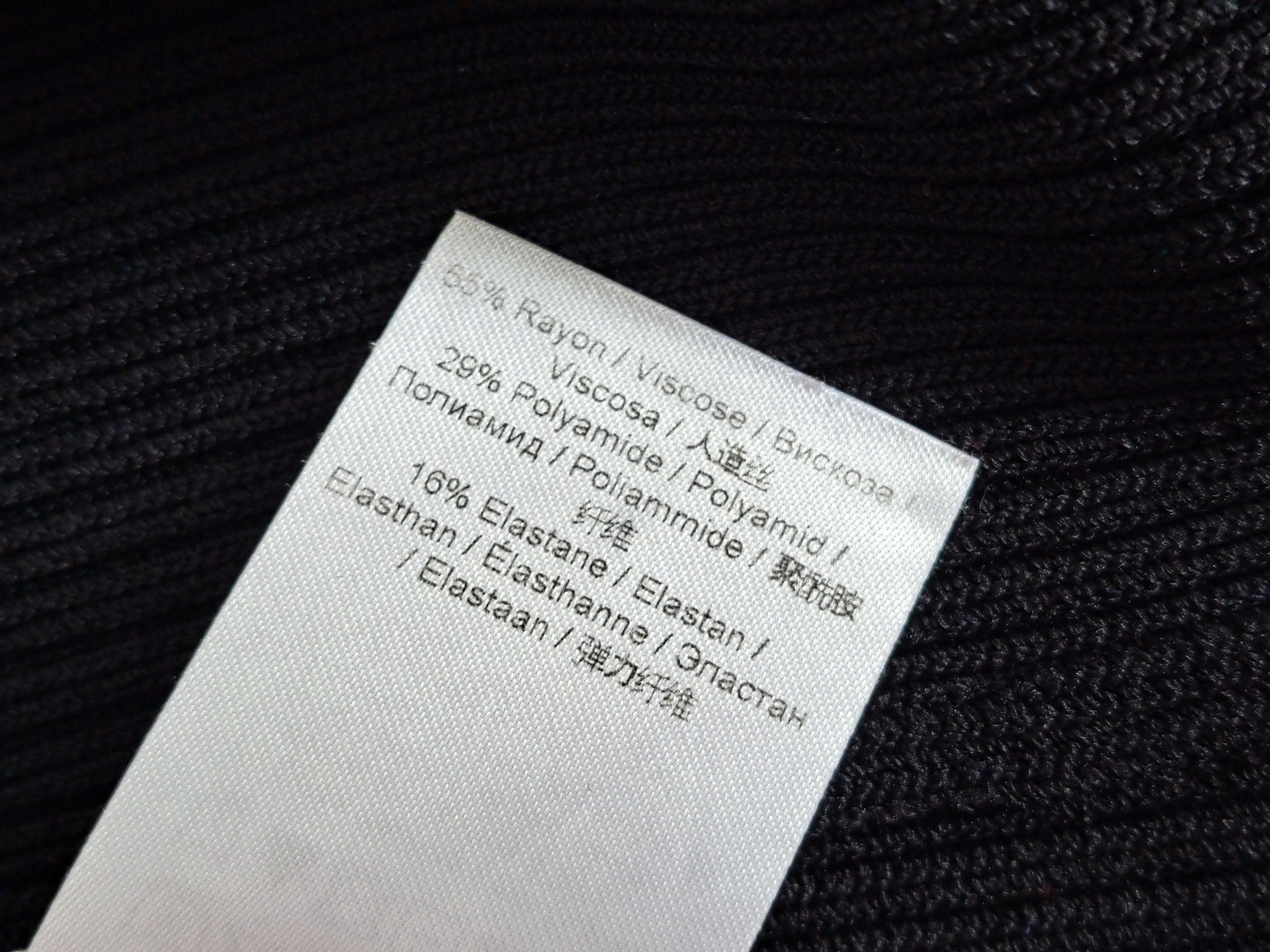 Ganni GANNI square-neck ballerina ribbed knit top in black. Size L Size L / US 10 / IT 46 - 9 Thumbnail