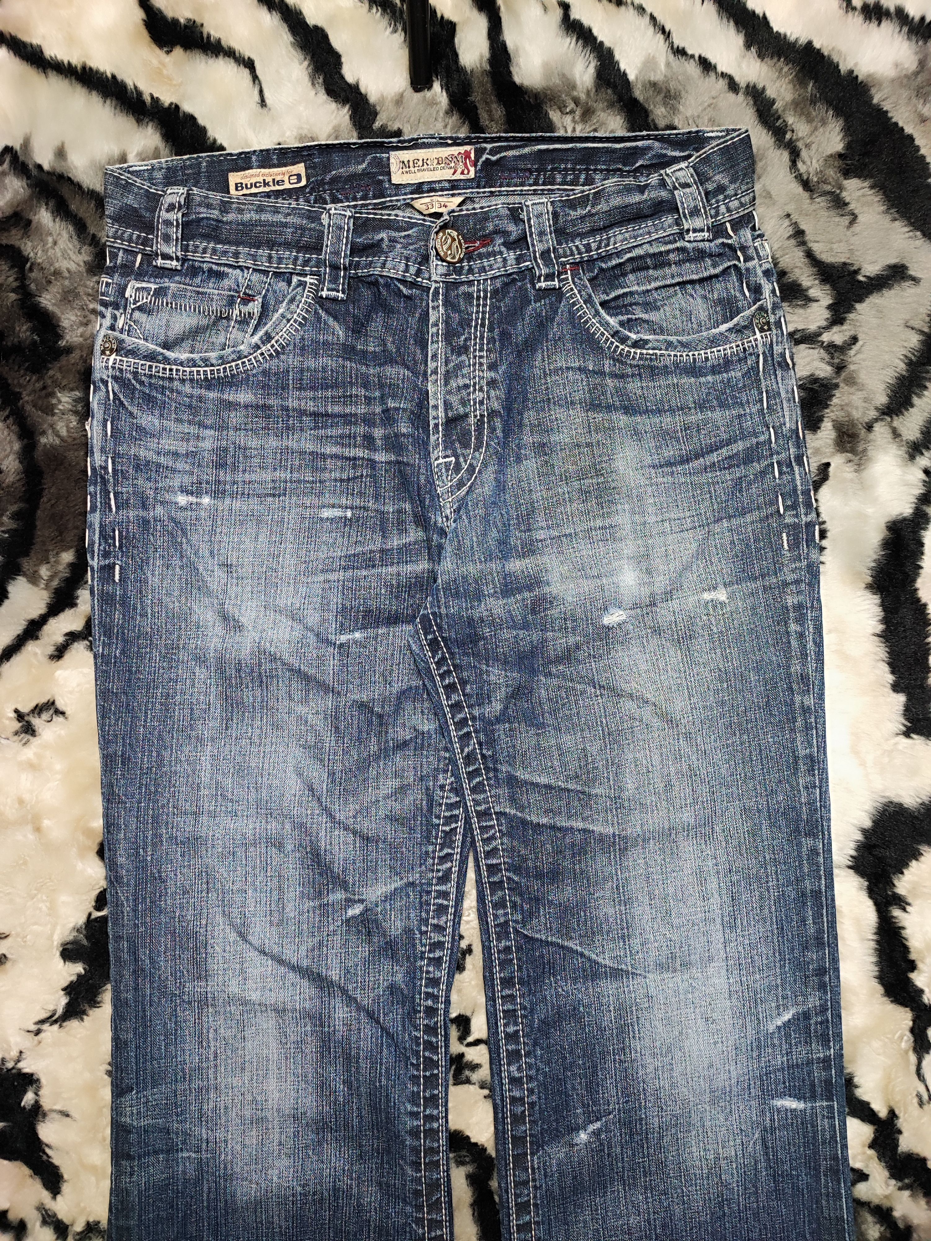 Mek Denim × Vintage Mek Denim USA Dagger Hearts Denim Pant Size US 32 / EU 48 - 3 Thumbnail