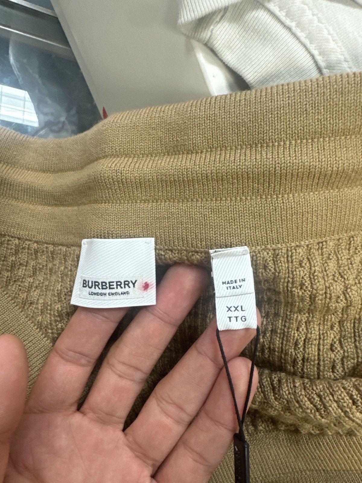 Burberry Brand New Burberry Beige Rhinestone Shorts Size US 44 / EU 60 - 11 Thumbnail