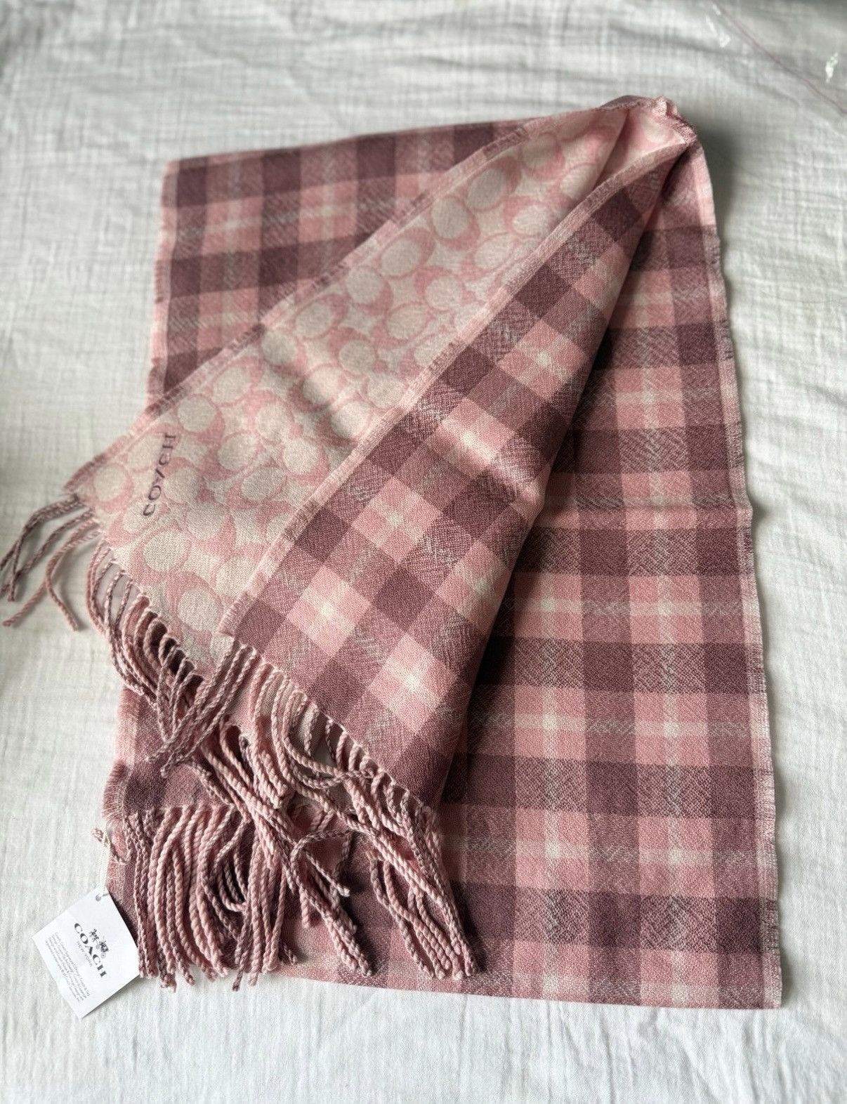 Coach Coach pink scarf double side Size ONE SIZE - 1 Thumbnail