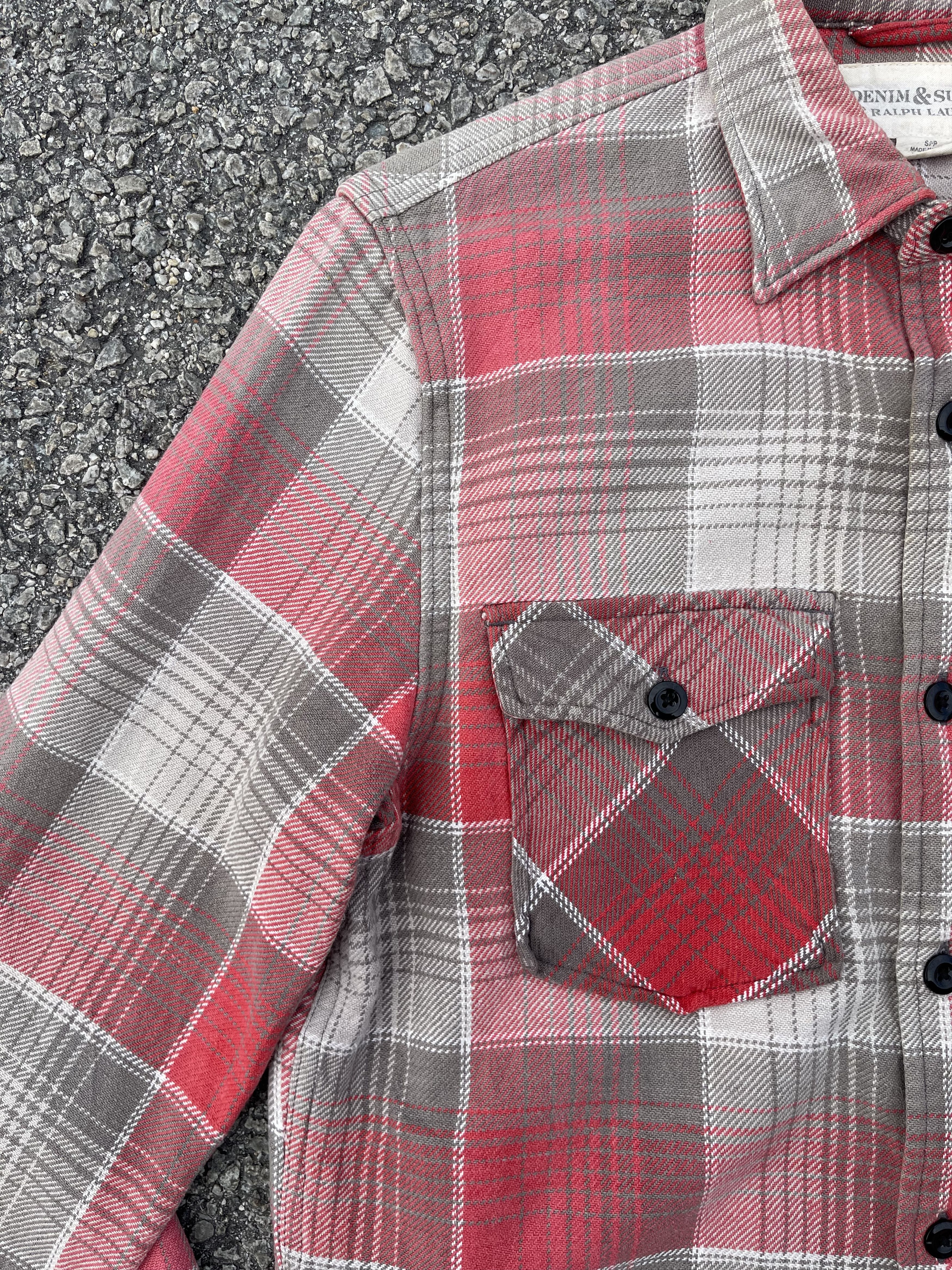 Denim & Supply Ralph Lauren Ultra Heavy Flannel Double Sided Pocket Faded sun of The Day Size US S / EU 44-46 / 1 - 5 Thumbnail