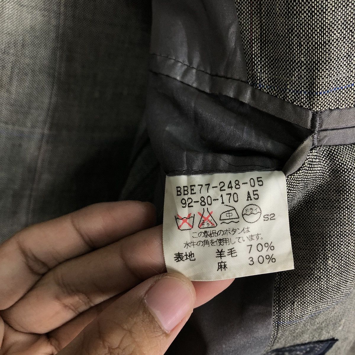Burberry 🔥Vtg Burberrys Wool & Linen Double Breast Jackets Size US M / EU 48-50 / 2 - 17 Thumbnail