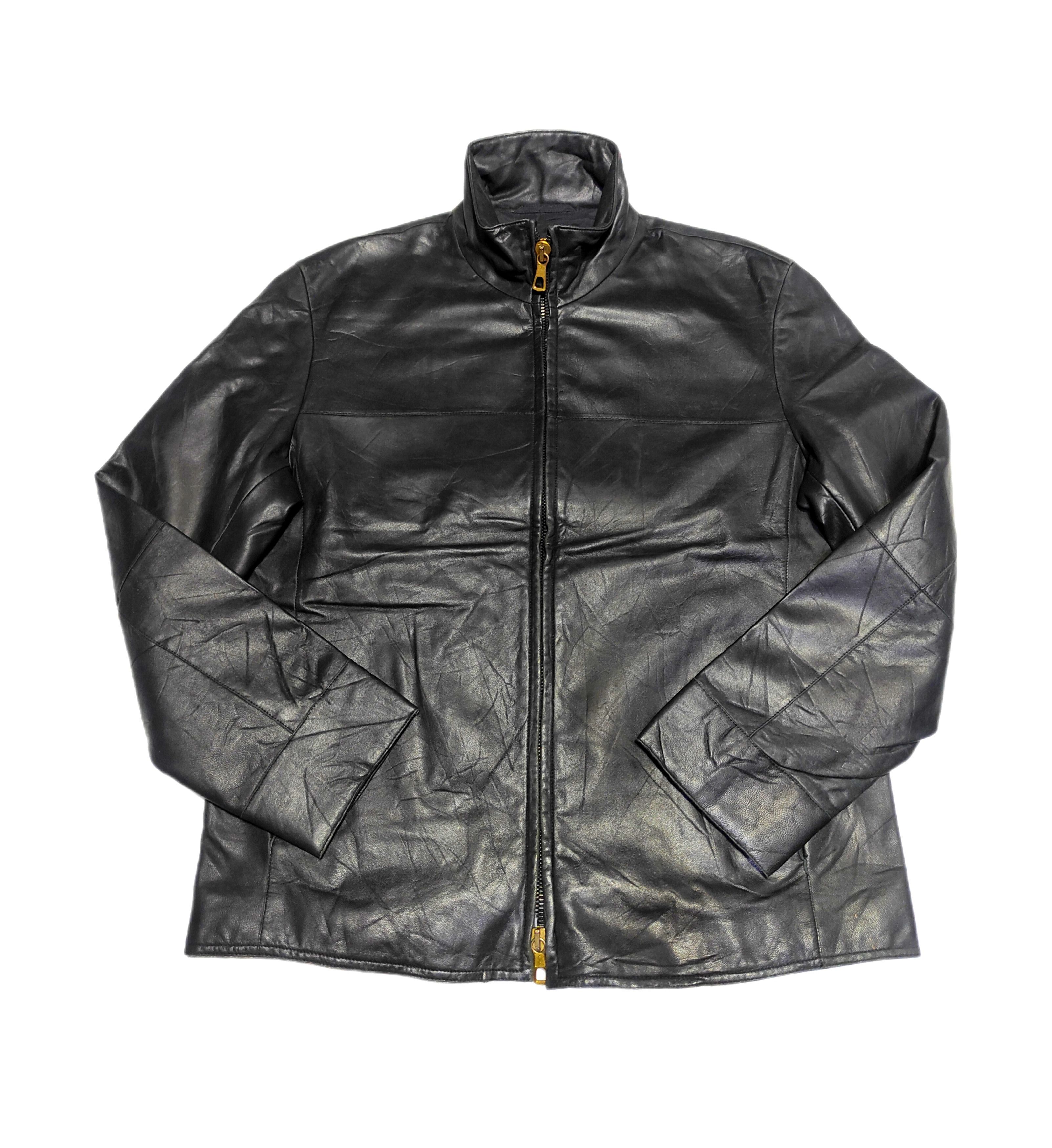 Armani Armani Collezioni Leather Classical Jacket Size US L / EU 52-54 / 3 - 10 Thumbnail