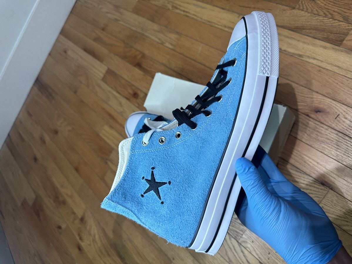 Converse × Stussy Converse x Stussy Chuck 70 High Top Sneakers 'Sky Blue' Size US 12 / EU 45 - 6 Thumbnail