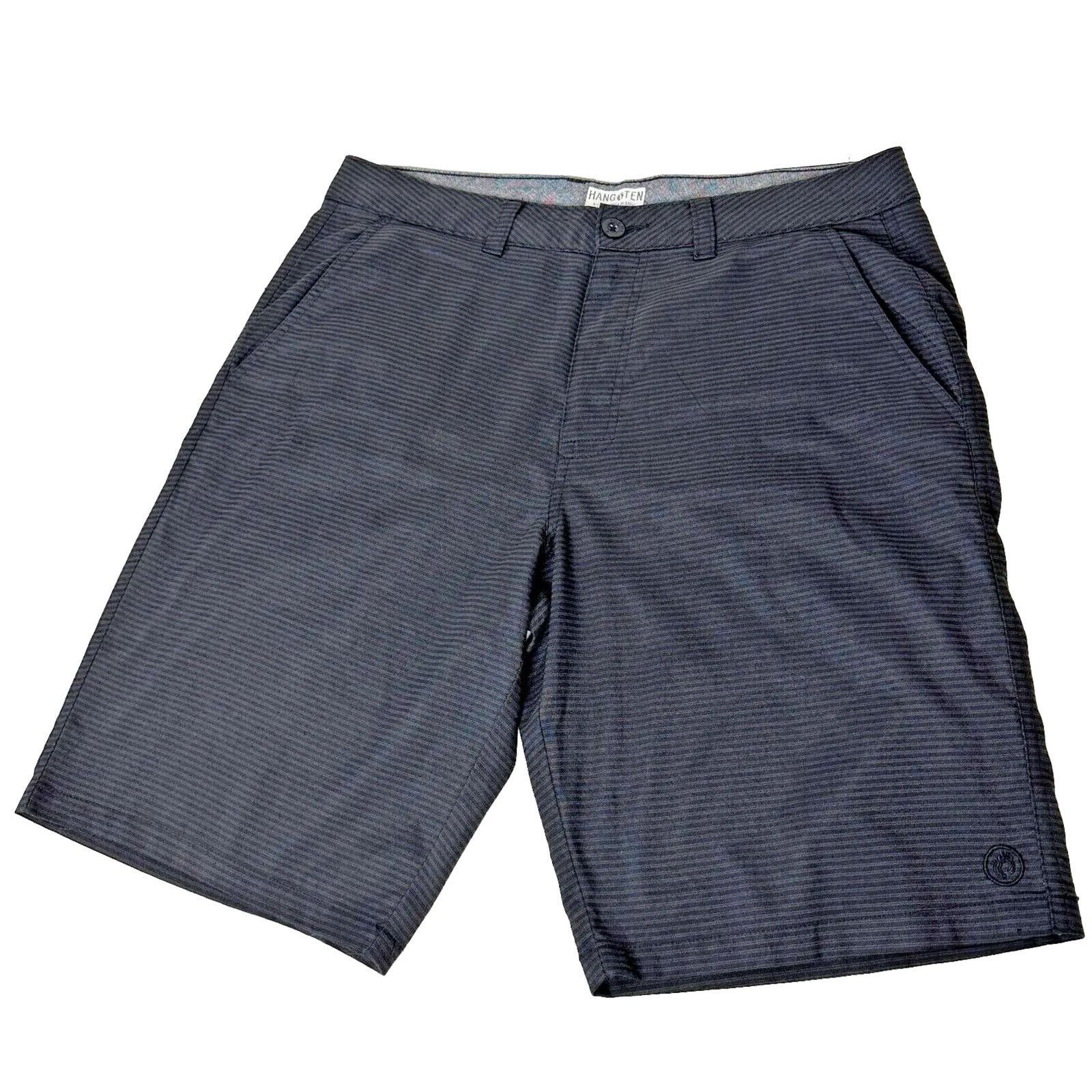 Hang Ten Hang 10 Black-Gray Daybreak 21" Everyday Short Stretch 34 Size US 37 - 3 Thumbnail