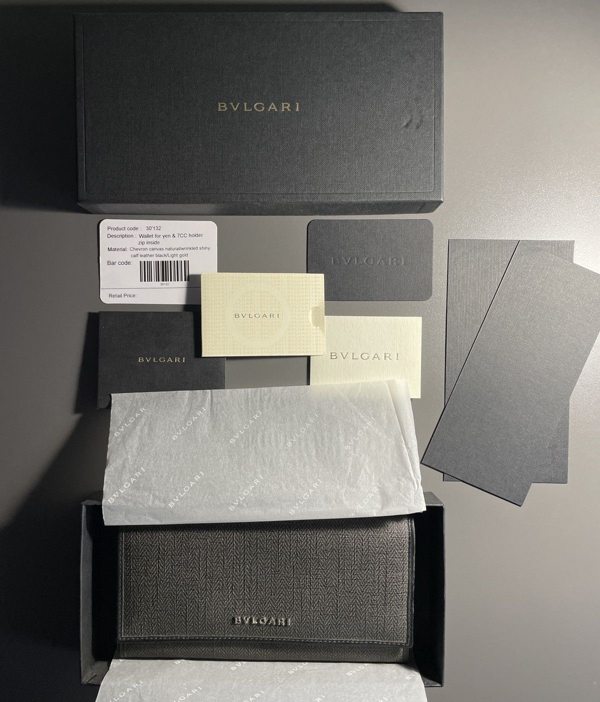 Bvlgari BVLGARI Wallet for yen & 7CC holder zip inside Size ONE SIZE - 2 Thumbnail