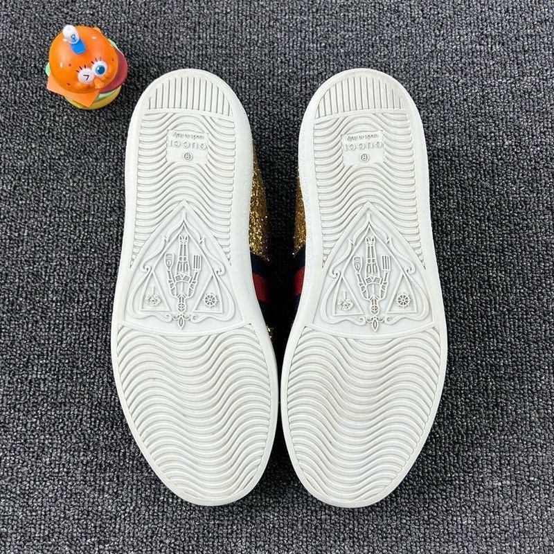 Gucci Gucci Glitter Low-Top Fashion Sneakers for Women Size US 5.5 / IT 35.5 - 4 Thumbnail