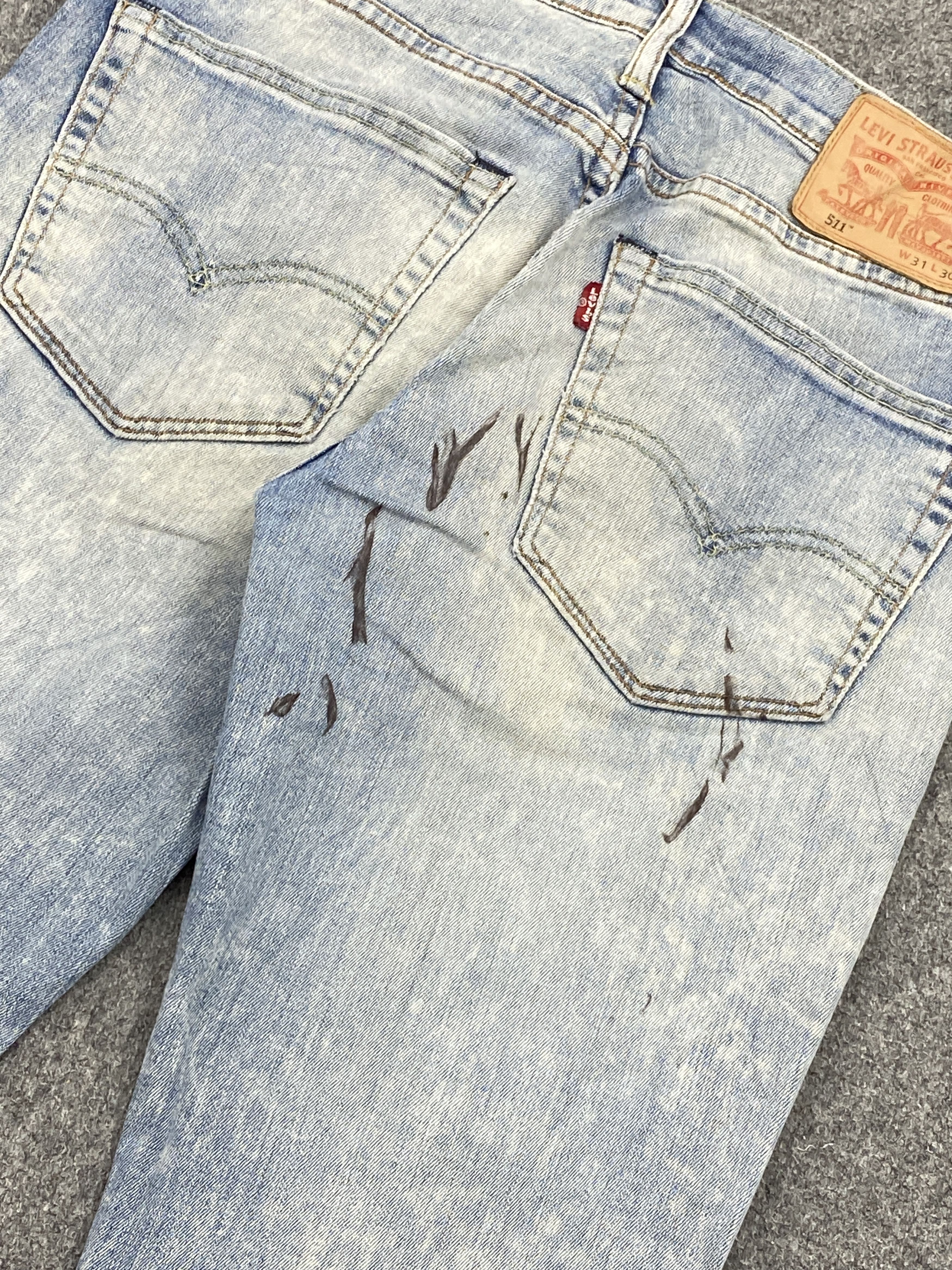 Levi's Faded Blue Vintage Levis 511 Jeans DP2699 Size US 35 - 15 Thumbnail