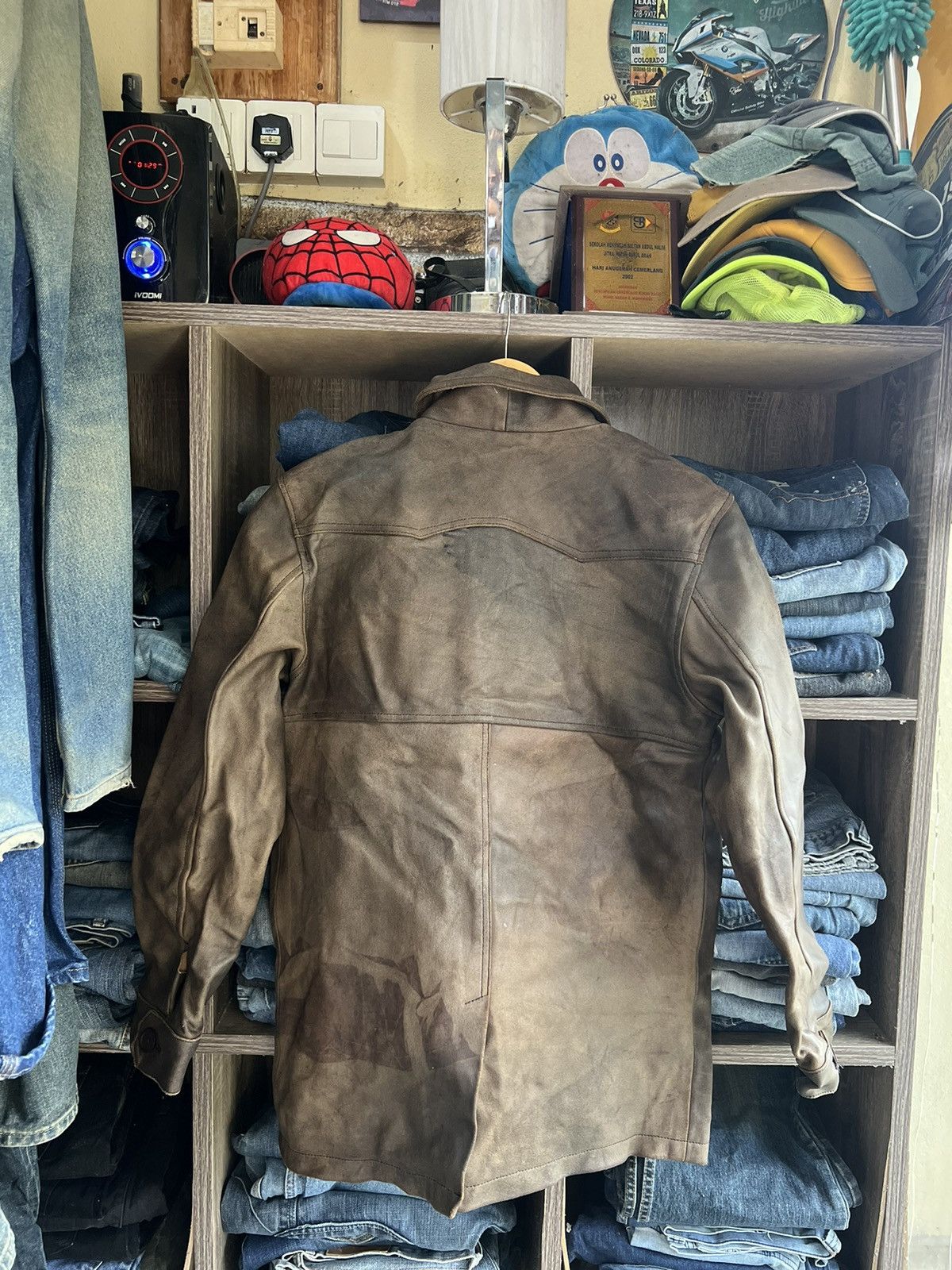 Leather 🔥Unbrand Genuine Leather Button Jacket Size US S / EU 44-46 / 1 - 2 Thumbnail