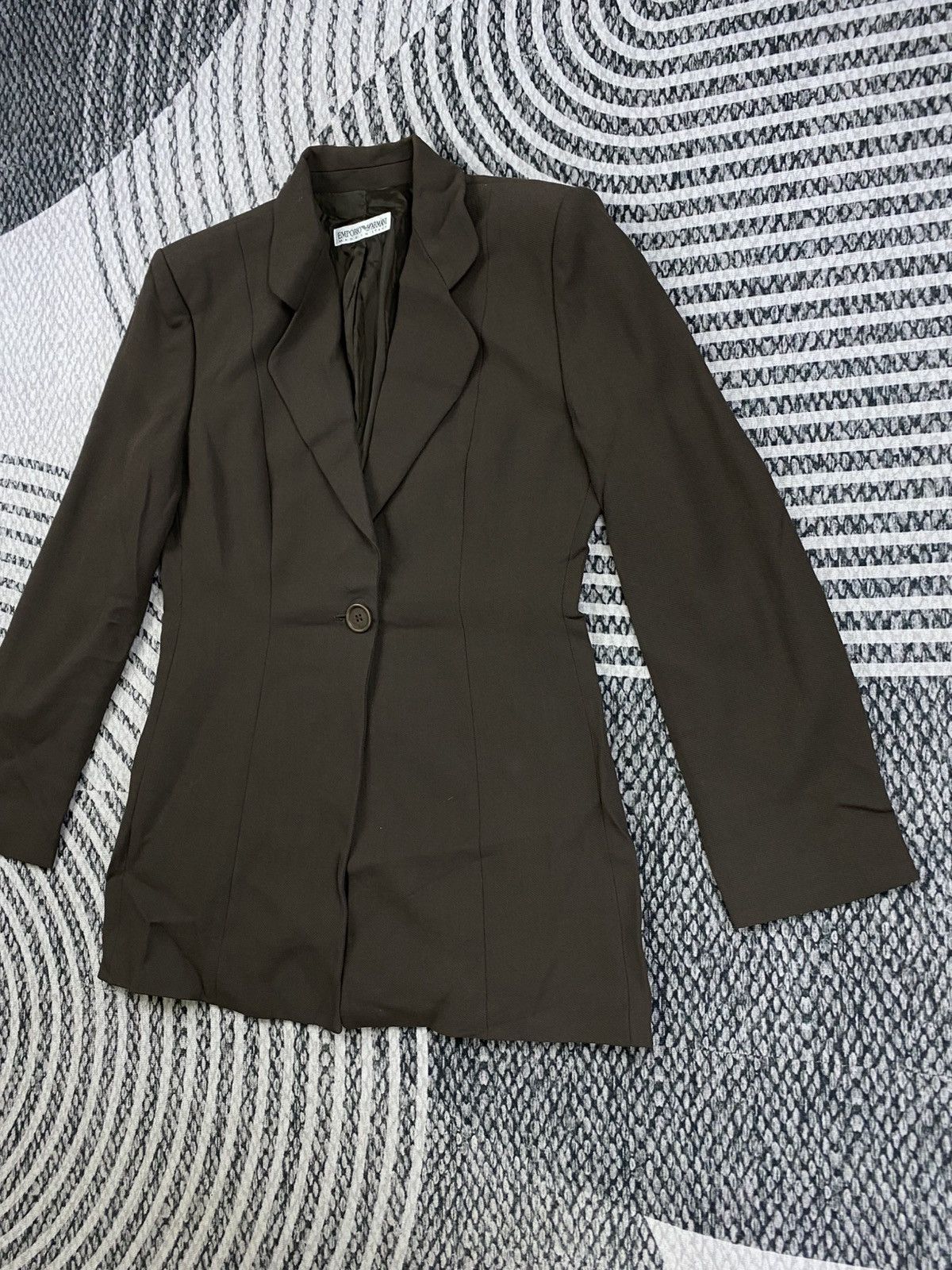Emporio Armani Vintage Emporio Armani Single Button Blazer Style Jacket Size US S / EU 44-46 / 1 - 4 Thumbnail