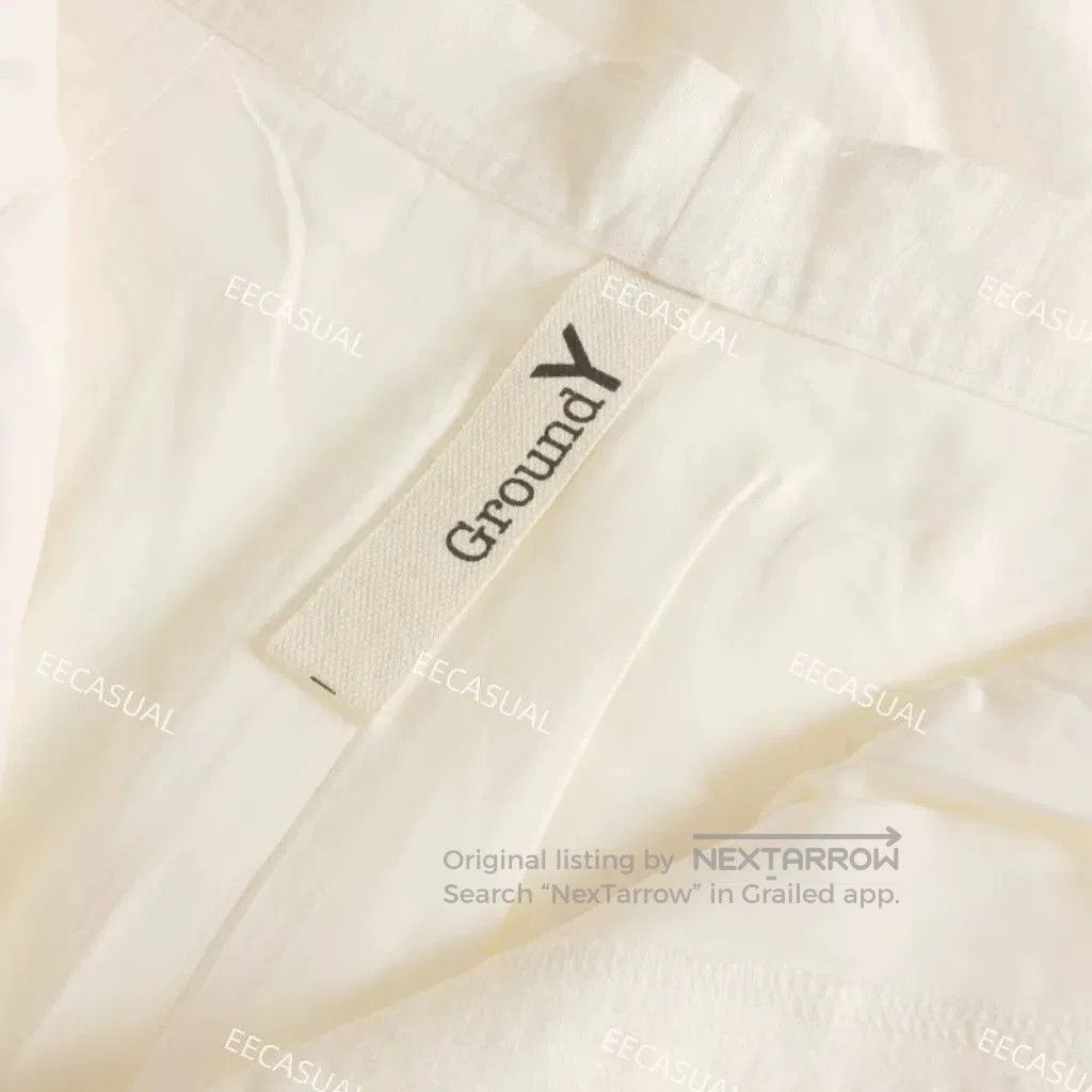 Ground Y Yohji Yamamoto White Linen Wide. Size 27" / US 4 / IT 40 - 5 Thumbnail