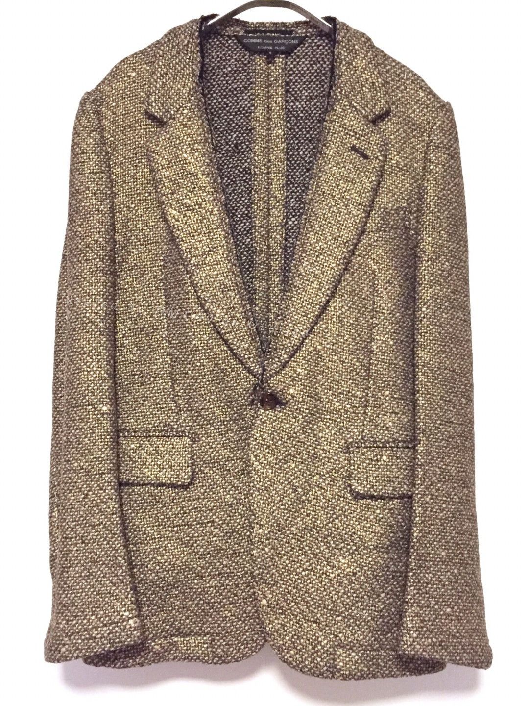 Comme des Garcons Comme des Garcons Plus Gold Knit Blazer Size US S / EU 44-46 / 1 - 1 Thumbnail