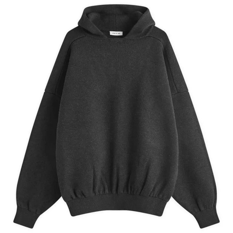 Fear of God o1s22i1n1024 Hooded Knit Sweatshirt in Black Size US S / EU 44-46 / 1 - 1 Thumbnail