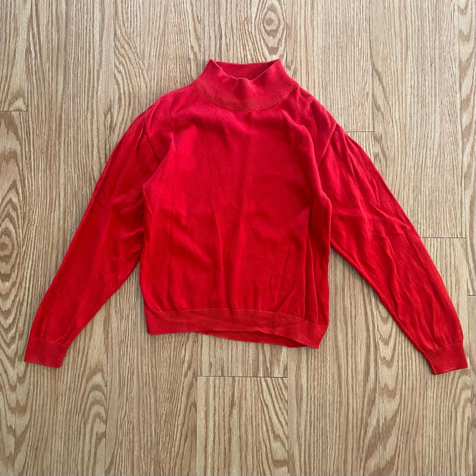 Pendleton Pendleton Red Mock Neck Cotton Sweater Womens Small Petite Size S / US 4 / IT 40 - 13 Thumbnail