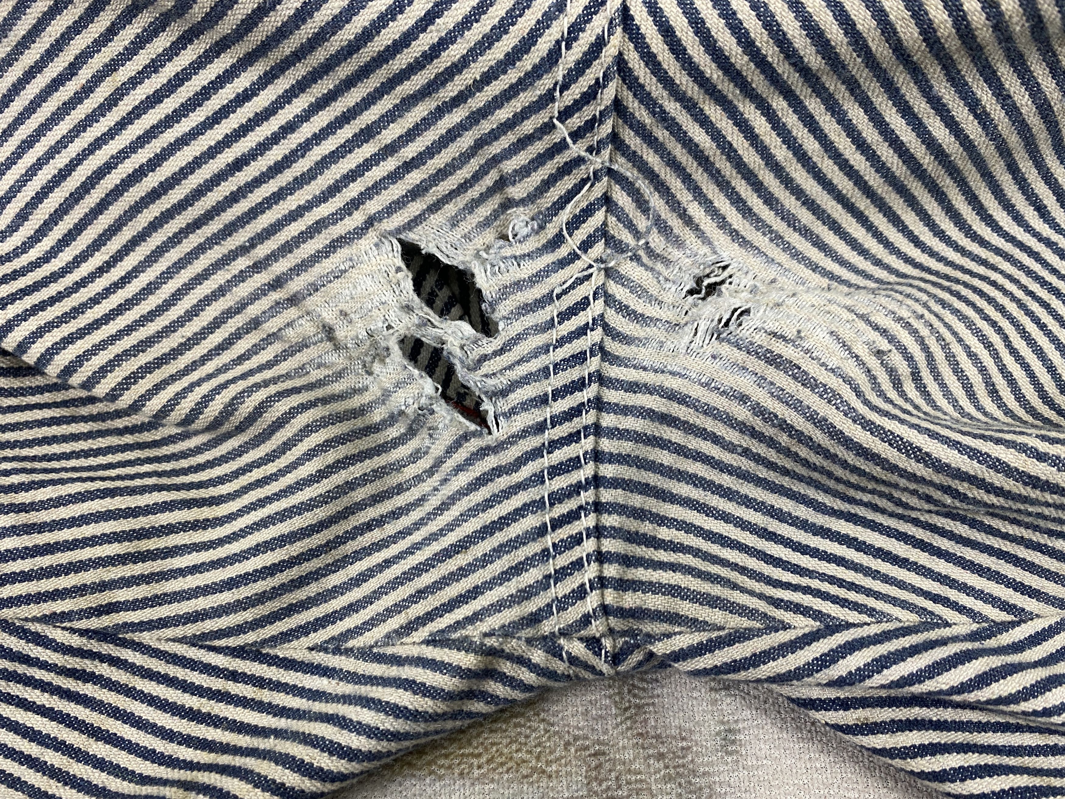 Japanese Brand Distressed Vintage Hickory Pants 34x32 Denim- JN3573 Size US 34 / EU 50 - 14 Thumbnail