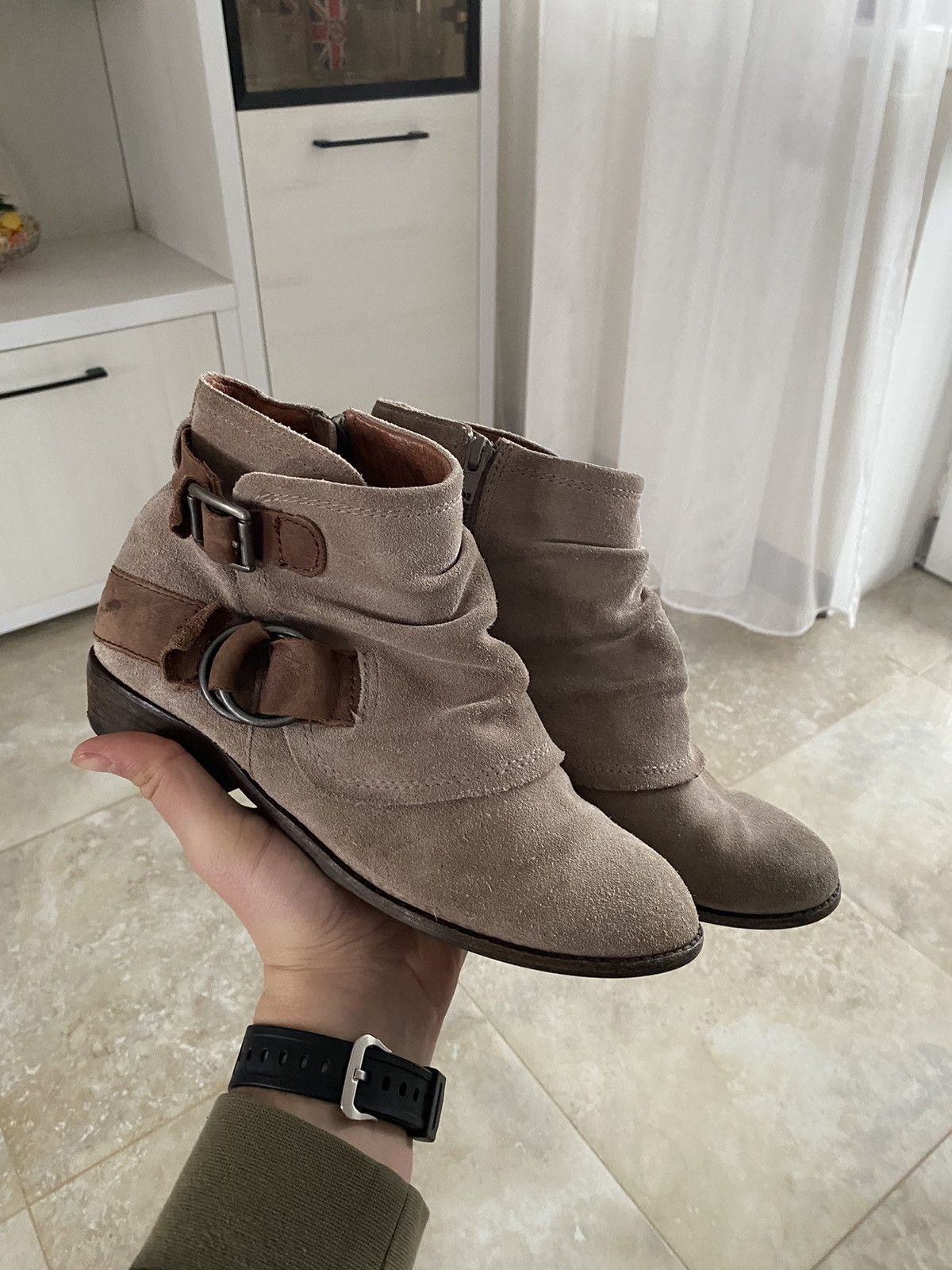 If Six Was Nine Vintage AS 98 Guidi Style High Japanece Biker Boots Japanese Size US 6 / EU 39 - 2 Thumbnail