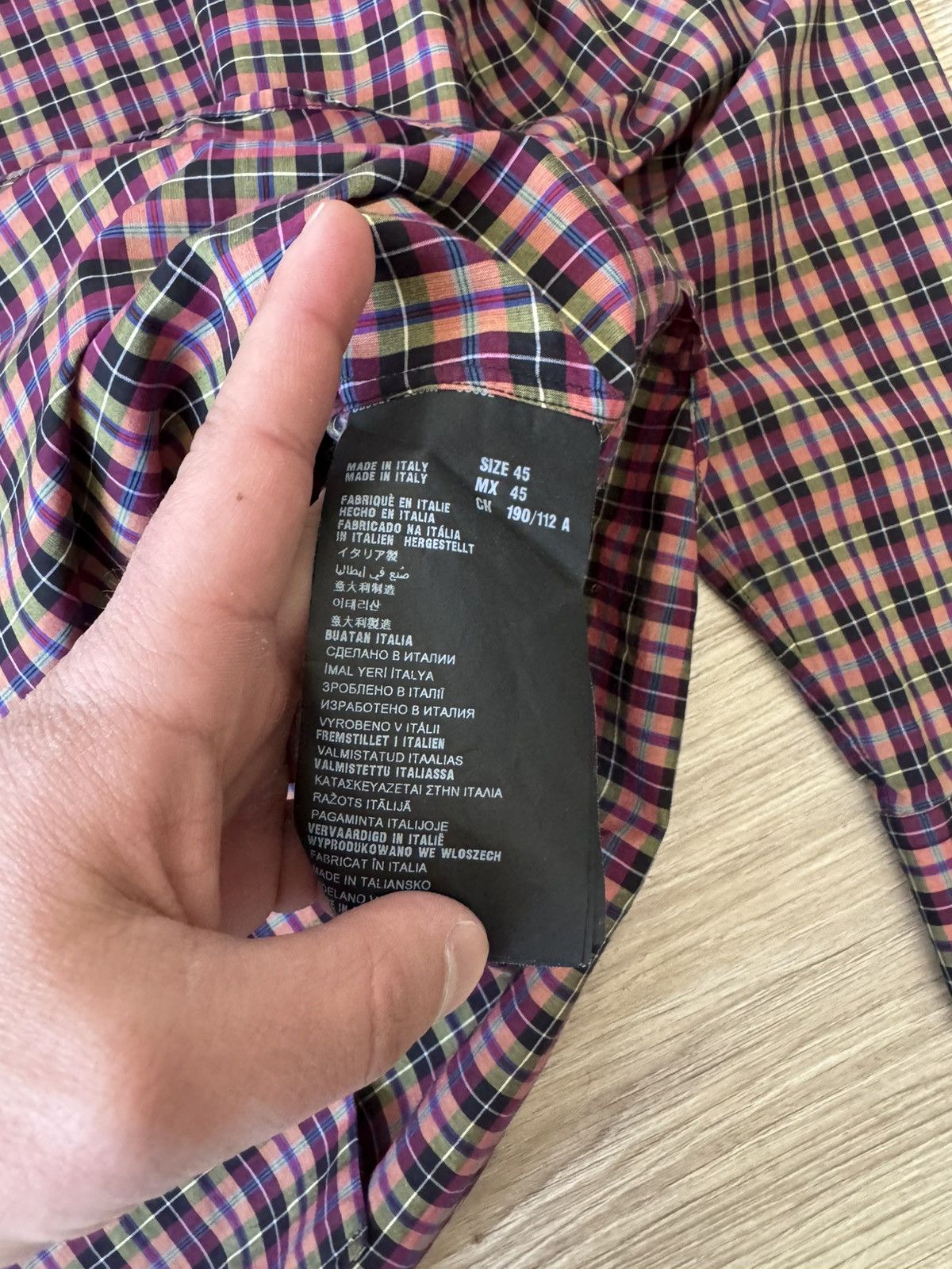 Prada Prada Check Button Up Shirt Size US XXL / EU 58 / 5 - 6 Thumbnail