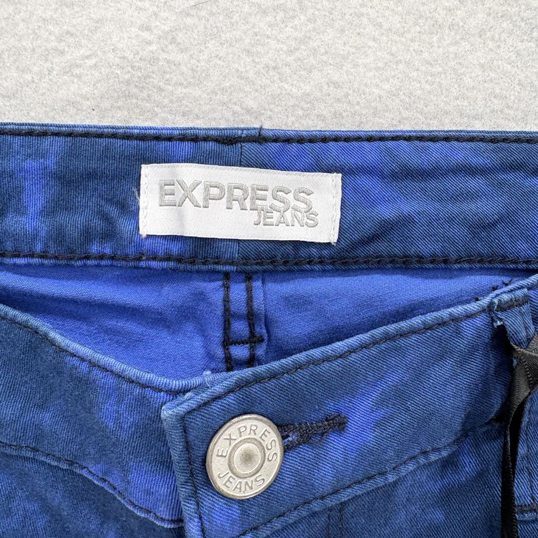 Express Express Jeans Ankle Womens 8 Blue Low Rise Regular Stretch Denim NWT Size 30" / US 8 / IT 44 - 5 Thumbnail