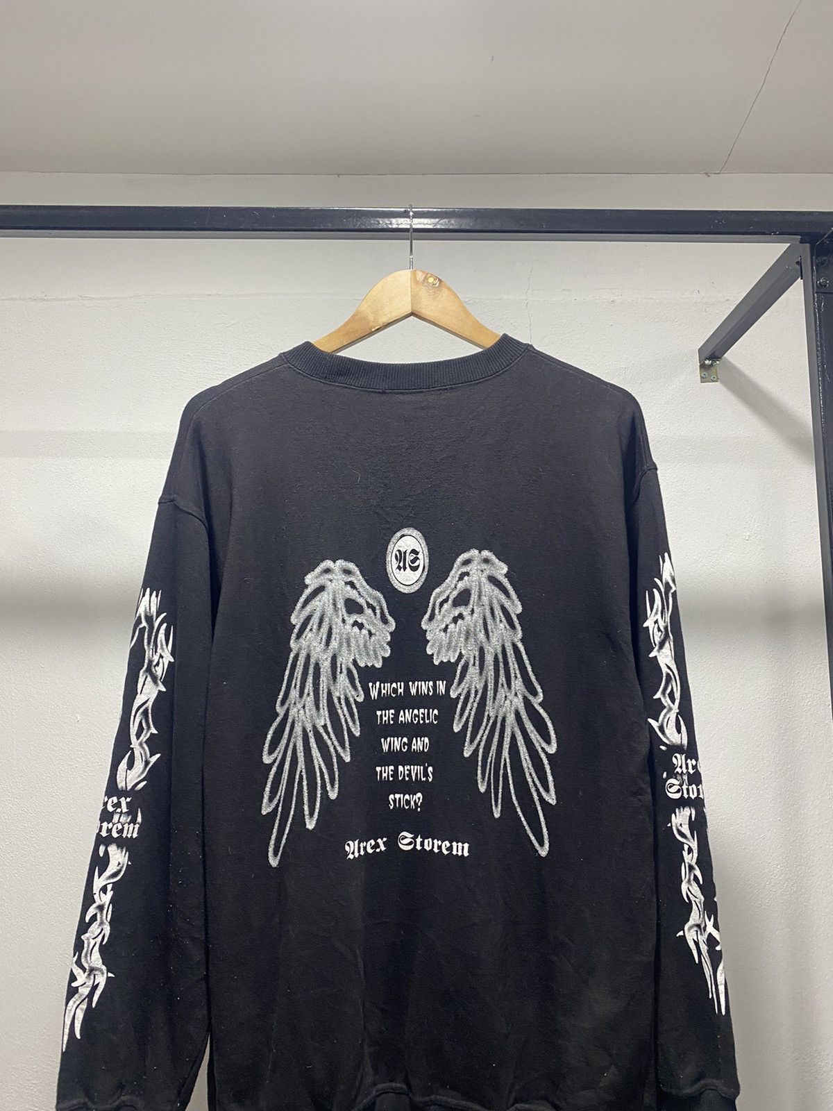 If Six Was Nine × Japanese Brand × Le Grande Bleu (L.G.B.) Sick☠️Urex Storem Poem Punk Sweater Grunge Lgb Hysteric Flame Size US L / EU 52-54 / 3 - 2 Thumbnail