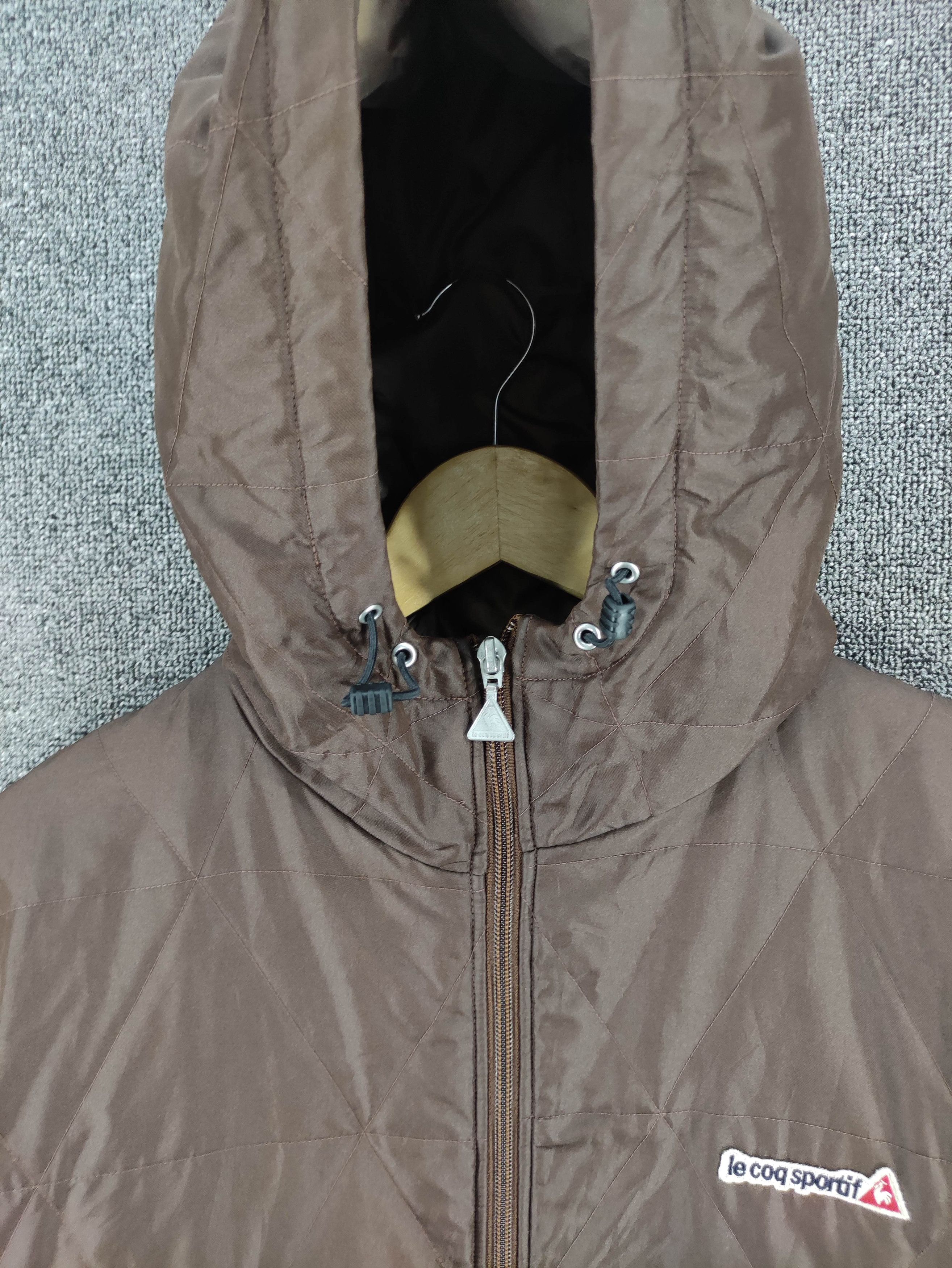 Le Coq Sportif Vintage Le Coq Sportif Quilted Hoodie Jacket Zipper Size US XL / EU 56 / 4 - 3 Thumbnail