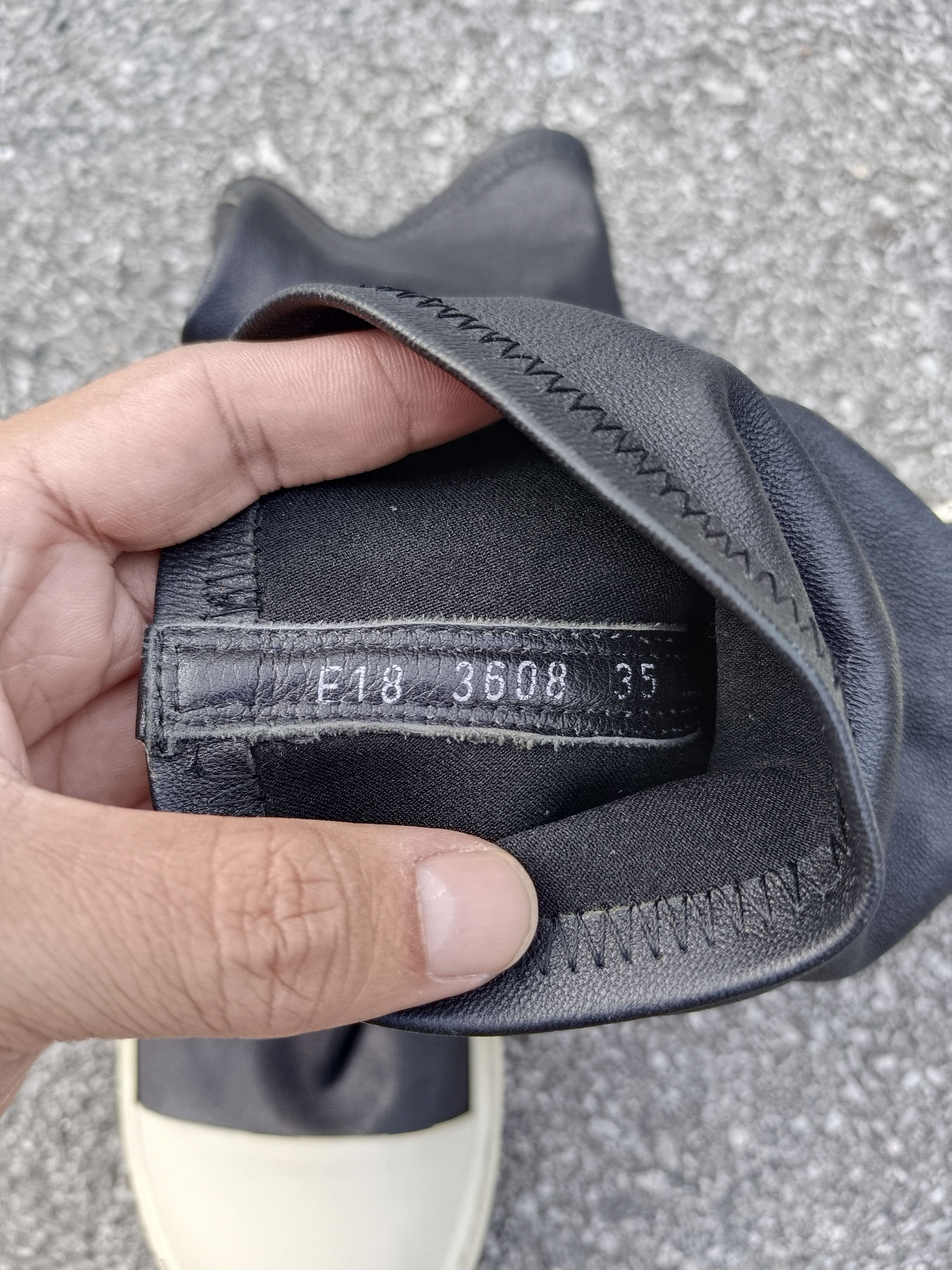 Rick Owens Fall/Winter 2018 Rick Owens Mainline Sock Ramones Size US 5 / IT 35 - 9 Thumbnail