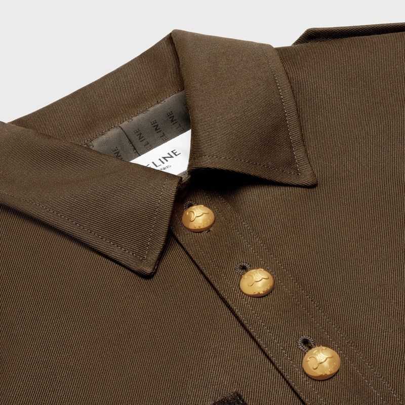 Celine o1w1db10526 2W8910 Saharienne Jacket in Brown Size S / US 4 / IT 40 - 3 Thumbnail