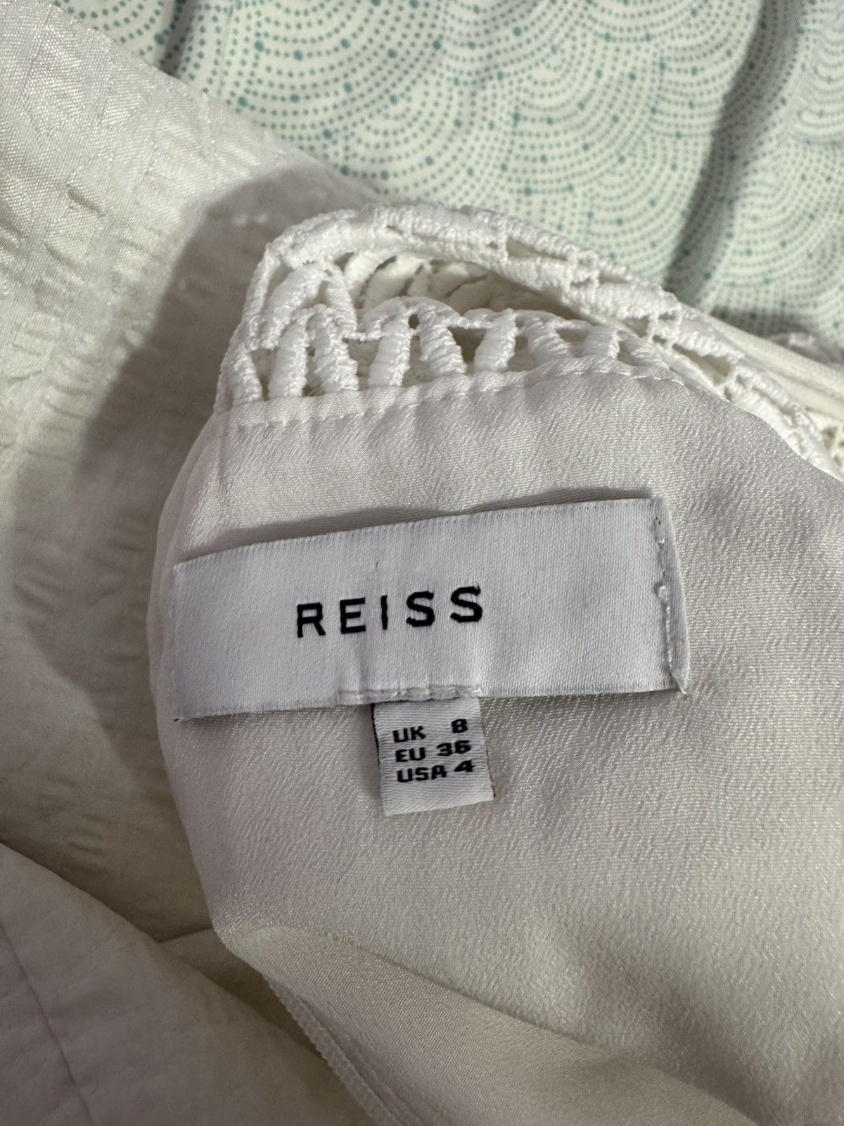 Reiss Reiss Freyda Ivory Crochet & Lace Mini Dress –Size US 4/UK 8 Size S / US 4 / IT 40 - 5 Thumbnail