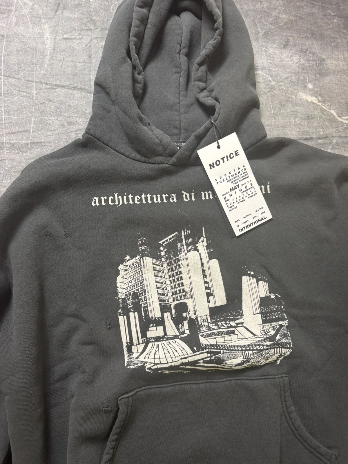 トップス ENFANTS RICHES DEPRIMES MUSSOLINI HOODIE Enfants Riches Deprimes Maxfield Exclusive Mussolini Hoodie