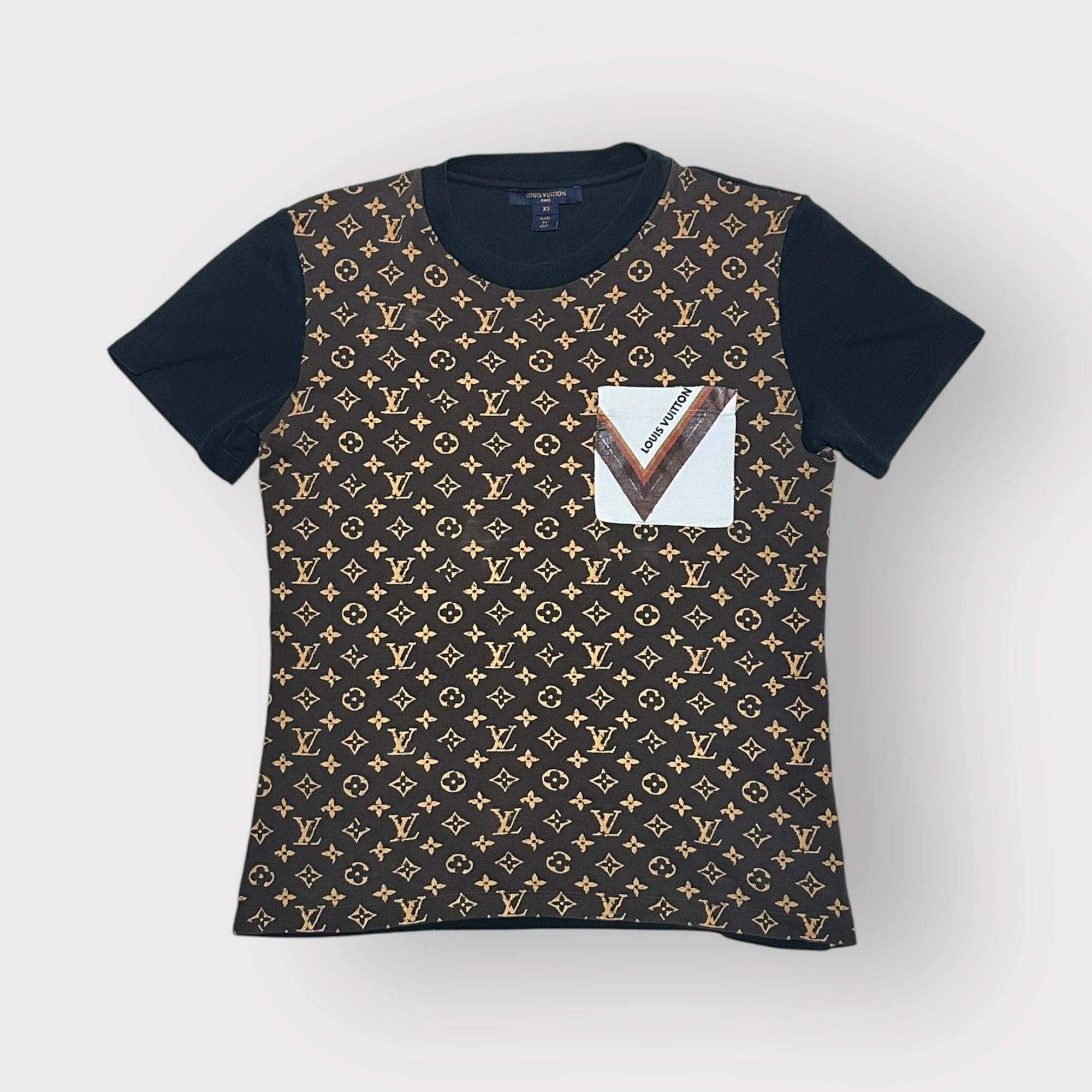 Louis Vuitton T-Shirt Monogram LV Brown Logo Top