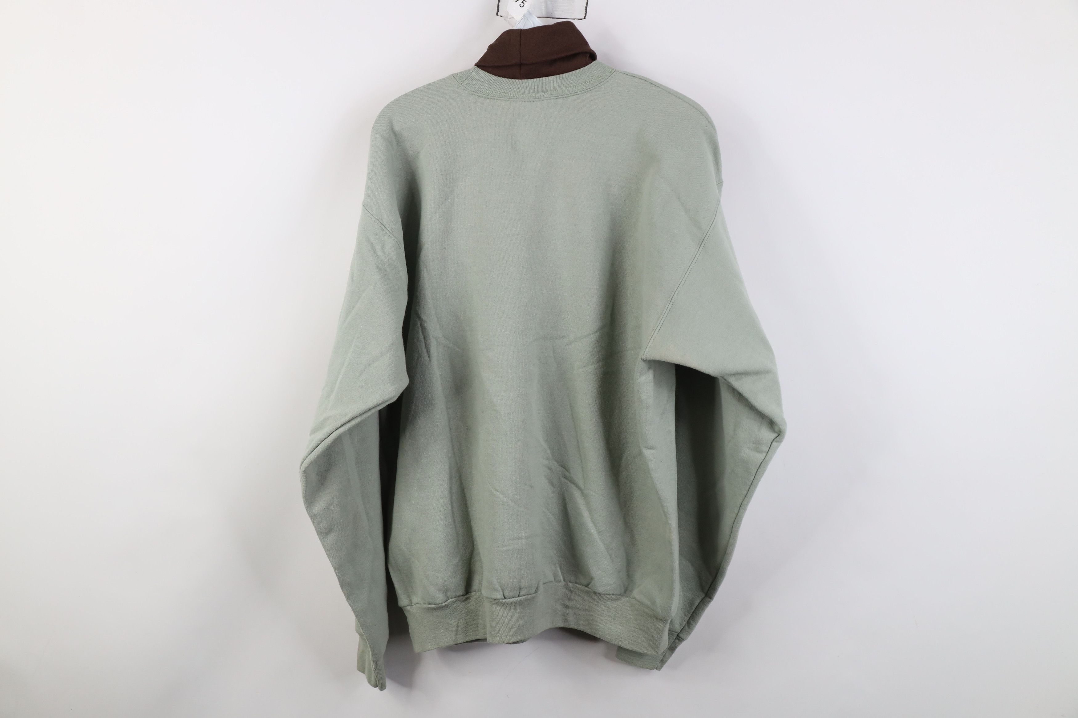 Vintage Vintage 90s Streetwear Fall Leaf Acorn Turtleneck Sweatshirt Size M / US 6-8 / IT 42-44 - 14 Thumbnail