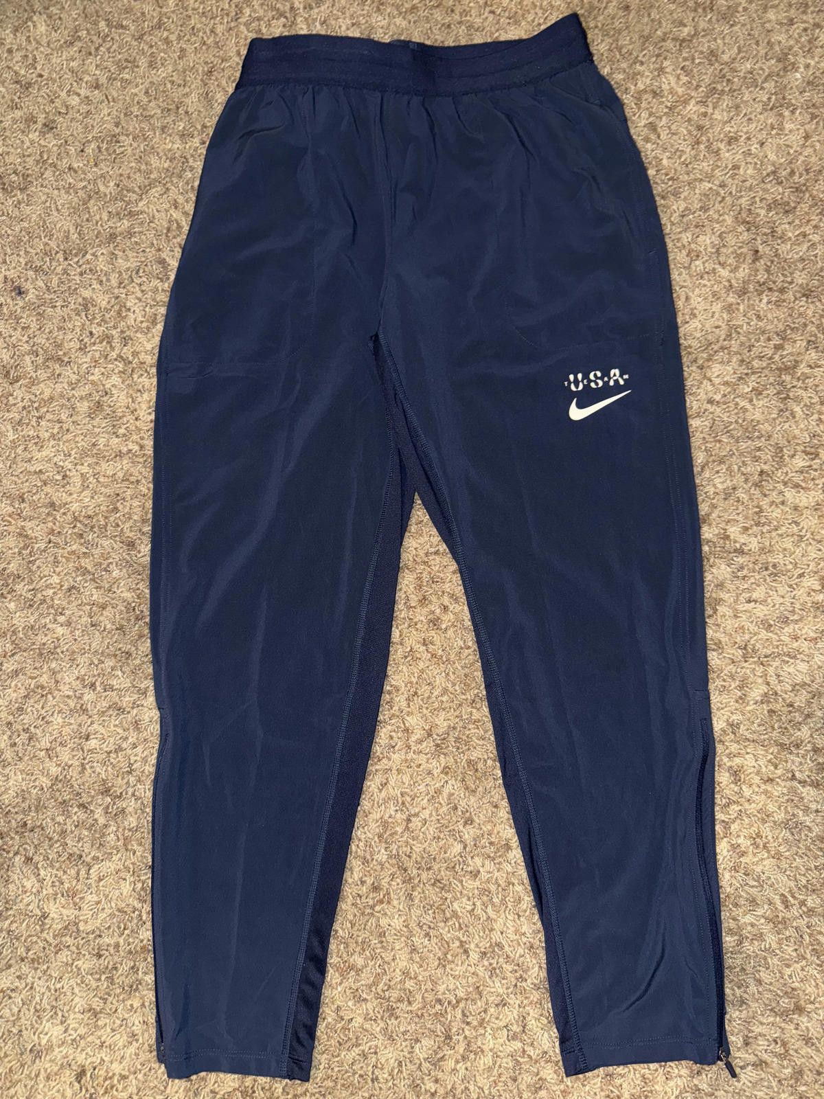 Nike Nike Men’s Yoga Dri-Fit Team USA Navy Jogger Pants Sample Size US 40 / EU 56 - 1 Thumbnail