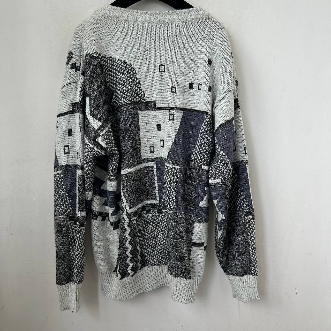 Vintage VTG coloured wool cardigan #1338 Size US L / EU 52-54 / 3 - 2 Thumbnail