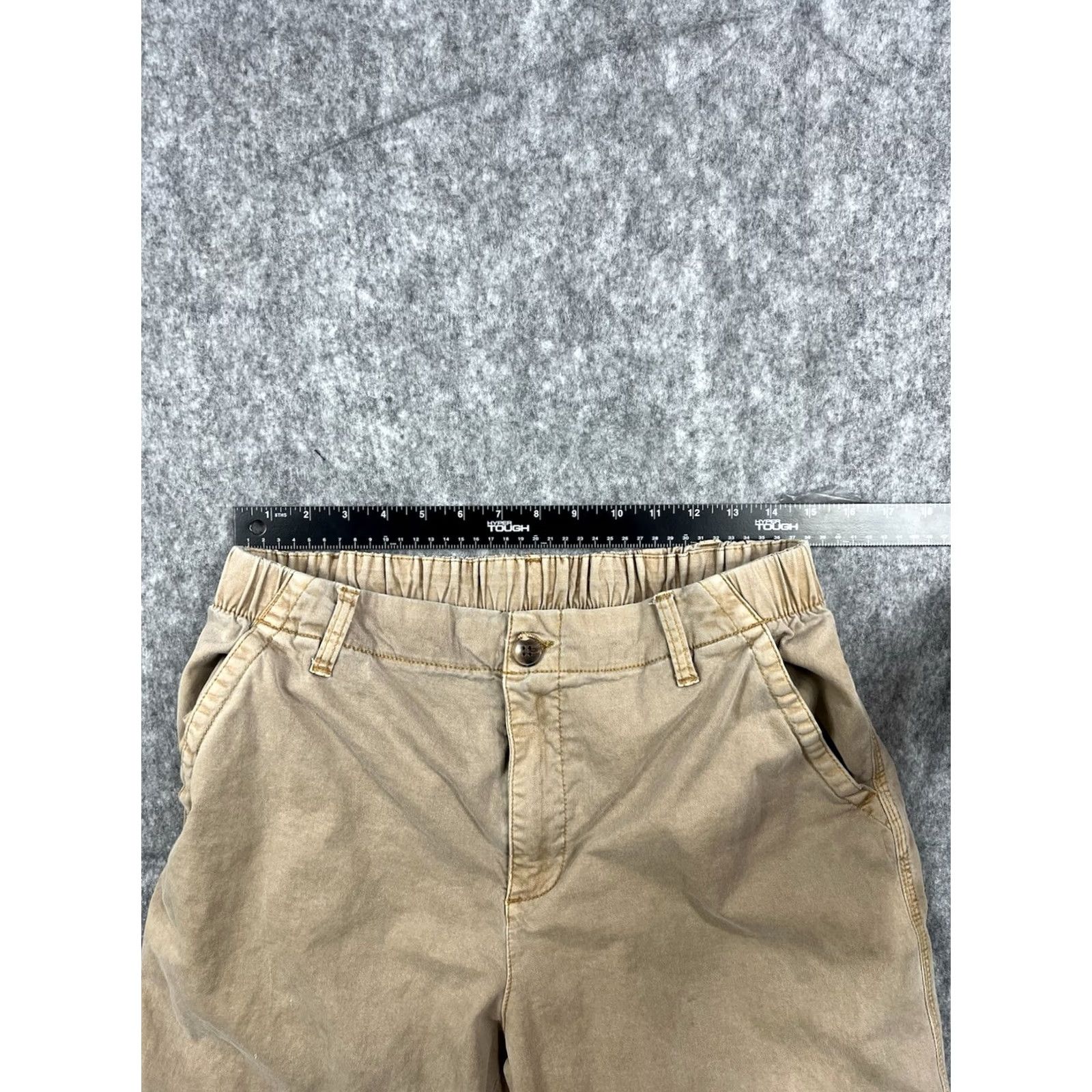 Old Navy Old Navy Men’s OG Chino Straight Leg Stretch Flat Front Khaki Pants L Regular Beige 90s Preppy Mens Pants Size US 33 - 5 Thumbnail
