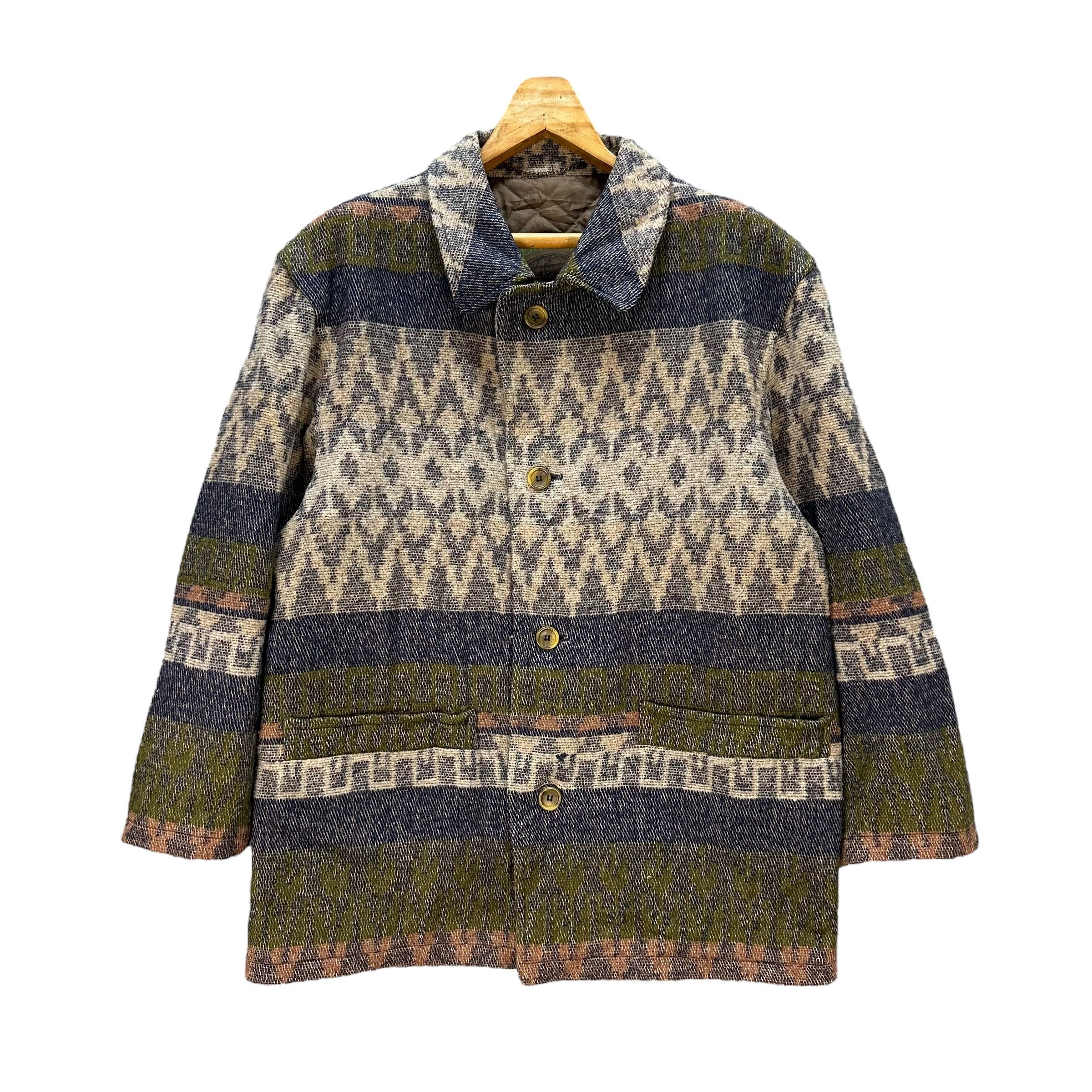 90's TREK & TRAVEL Fullprint Casual Jacket #A37-0853