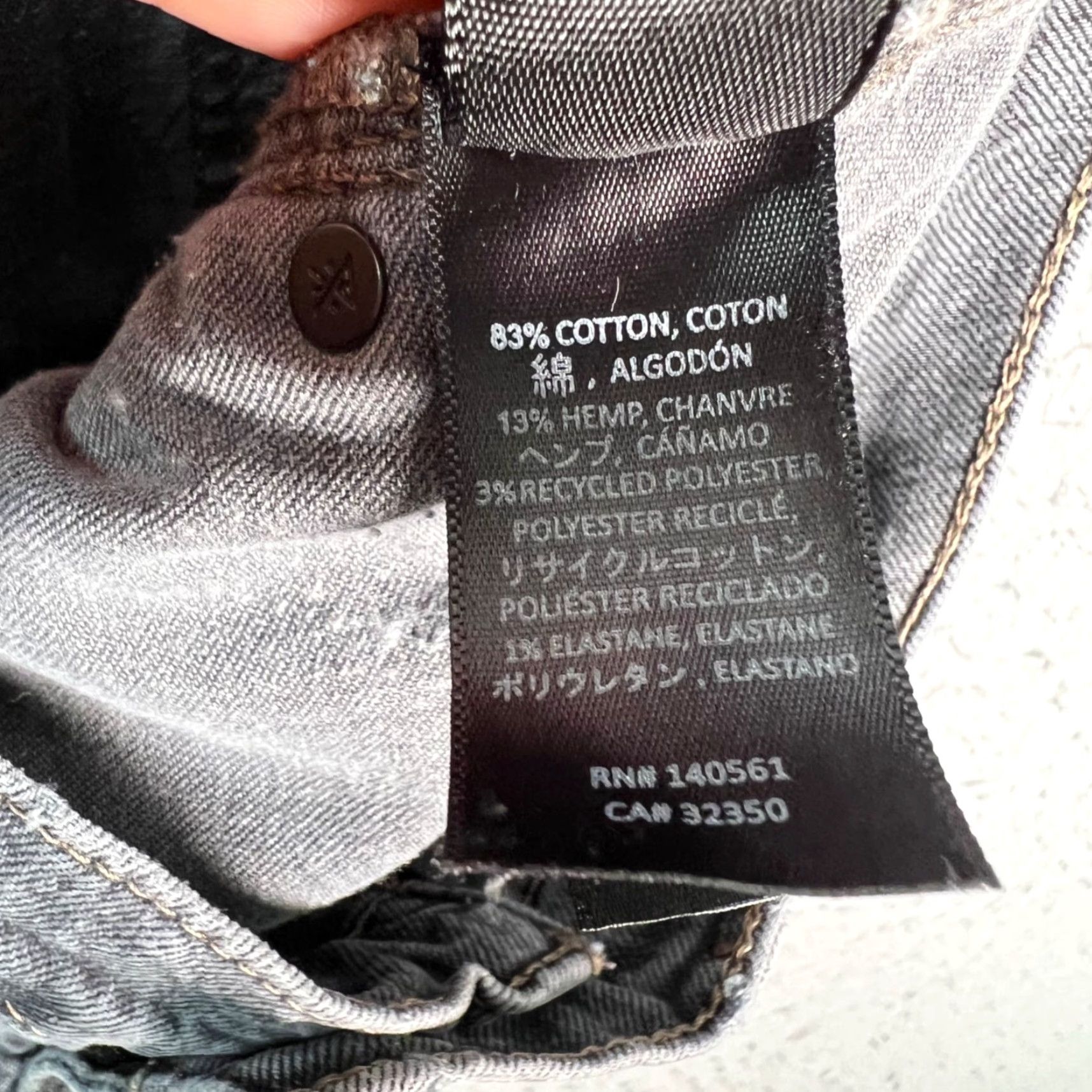 Roark Roark Jeans Slim Straight 34 x 32 Mens Gray Denim 5-Pocket Cotton Blend Zip Vintage No Size US 34 / EU 50 - 5 Thumbnail