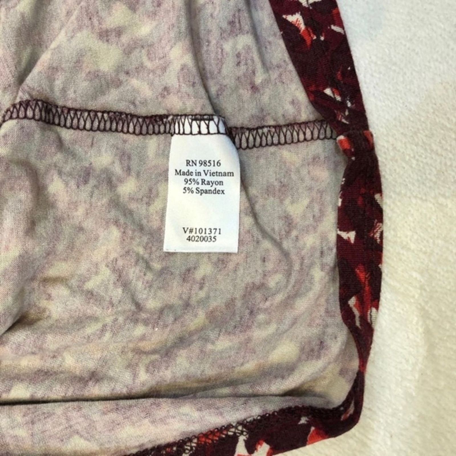 Coldwater Creek Coldwater Creek Red and Pink Abstract Print Tank Top | Sz M Size M / US 6-8 / IT 42-44 - 5 Thumbnail