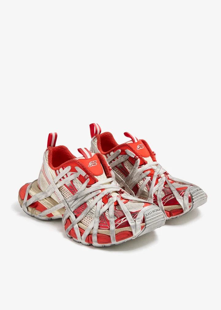 Balenciaga o1bcso1str0426 3XL Extreme Lace Sneakers in Multicolor Size US 8 / IT 38 - 3 Thumbnail