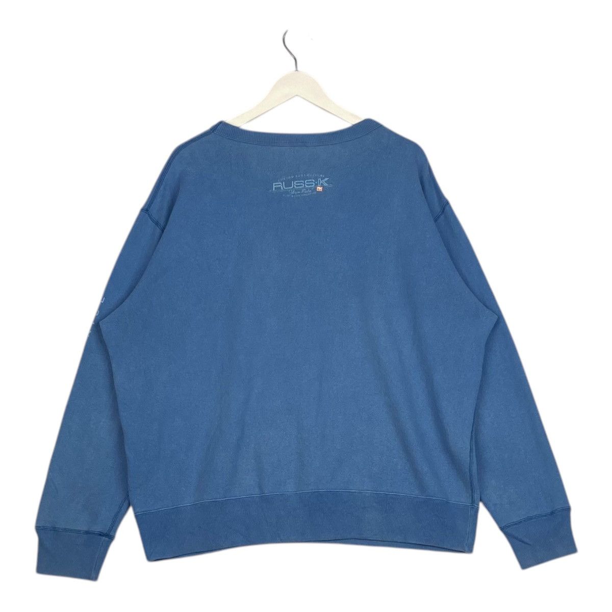 Designer × Vintage Vintage Russ-K Embroidered Sweatshirt Blue Size XL Size US XL / EU 56 / 4 - 8 Thumbnail