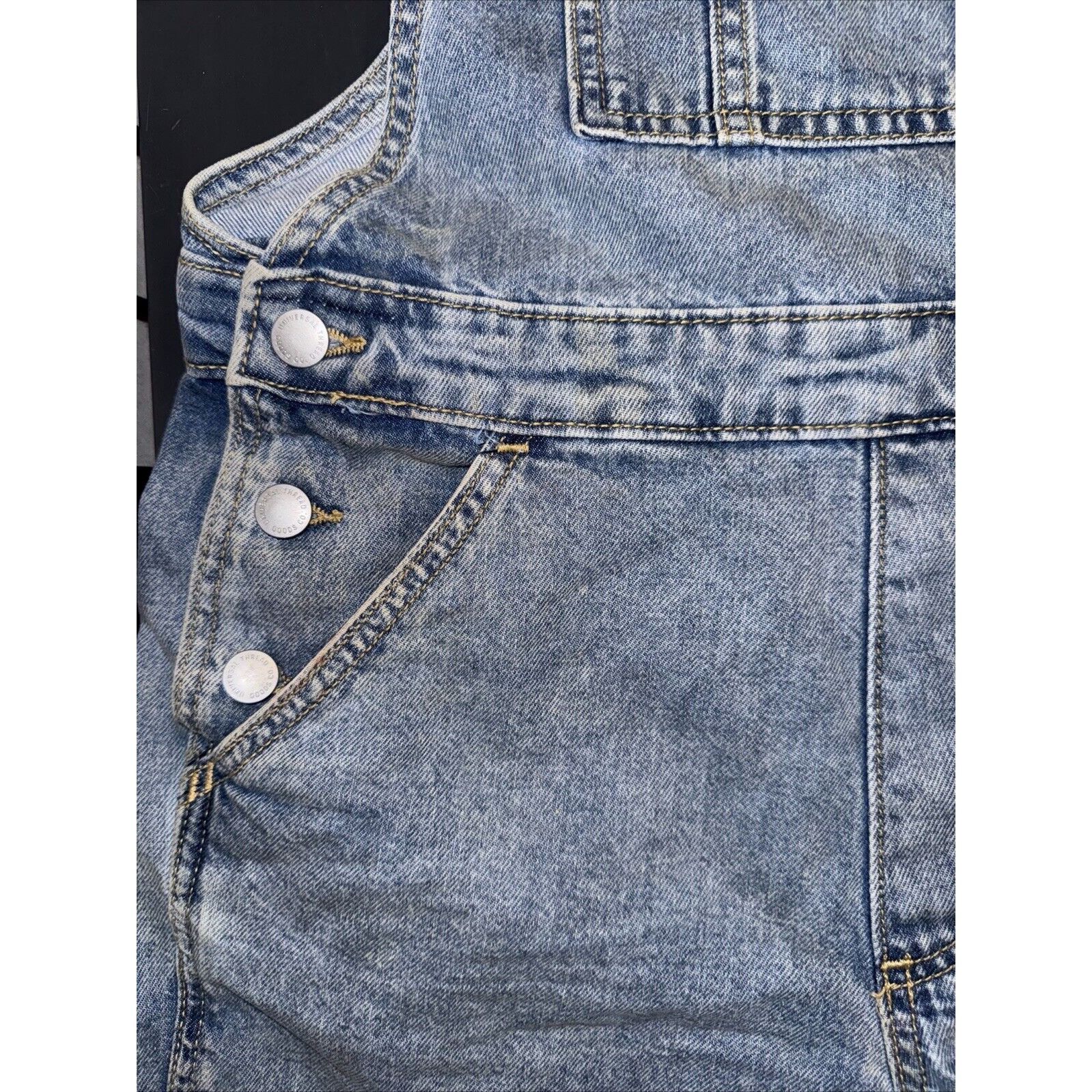 Other Universal Thread Overalls Denim Jean Shorts Women Size 0/25R Size 25" / US 0 / IT 36 - 9 Thumbnail