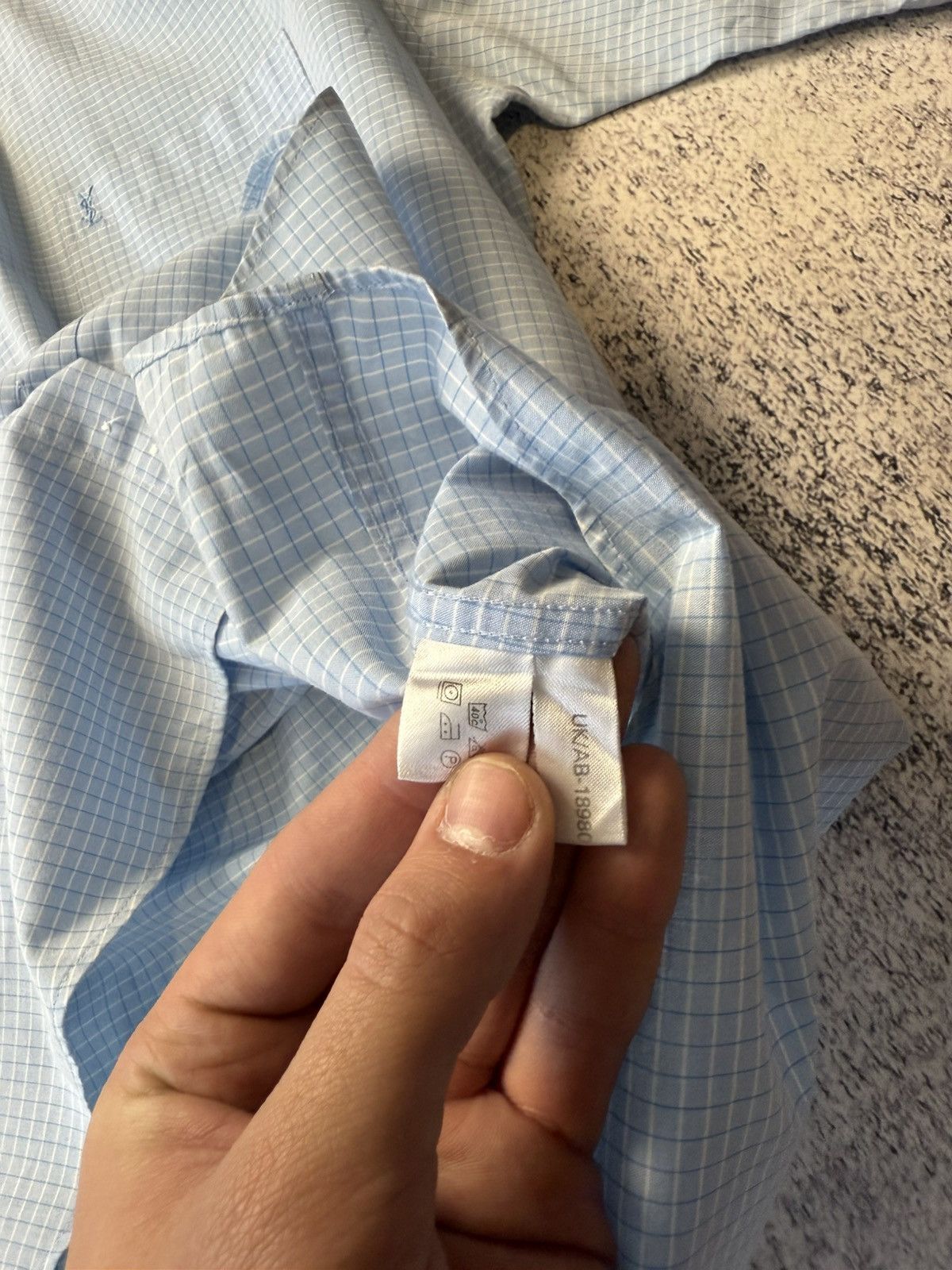 Vintage Mens Vintage Yves Saint Laurent Shirts Button up Luxury YSL Size US L / EU 52-54 / 3 - 19 Thumbnail