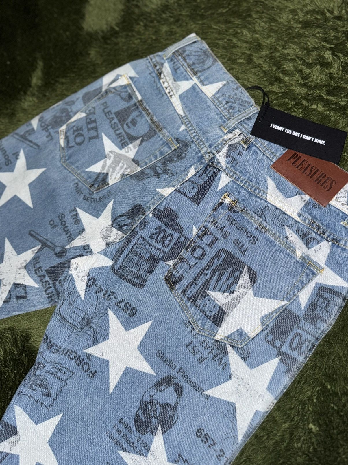 Pleasures [32] Pleasures star printed poppy denim pants light indigo Size US 32 / EU 48 - 9 Thumbnail