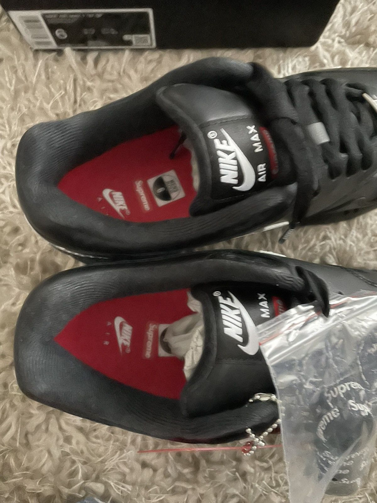 Nike Air Max 1 87 x Supreme Black Size US 7.5 / IT 37.5 - 10 Thumbnail
