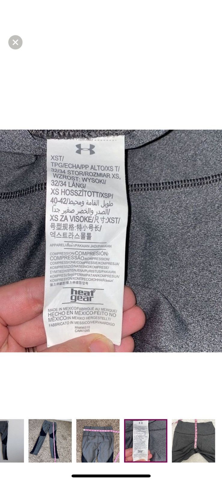 Under Armour Under armour XST cropped athletic leggings Size 25" / US 0 / IT 36 - 7 Thumbnail