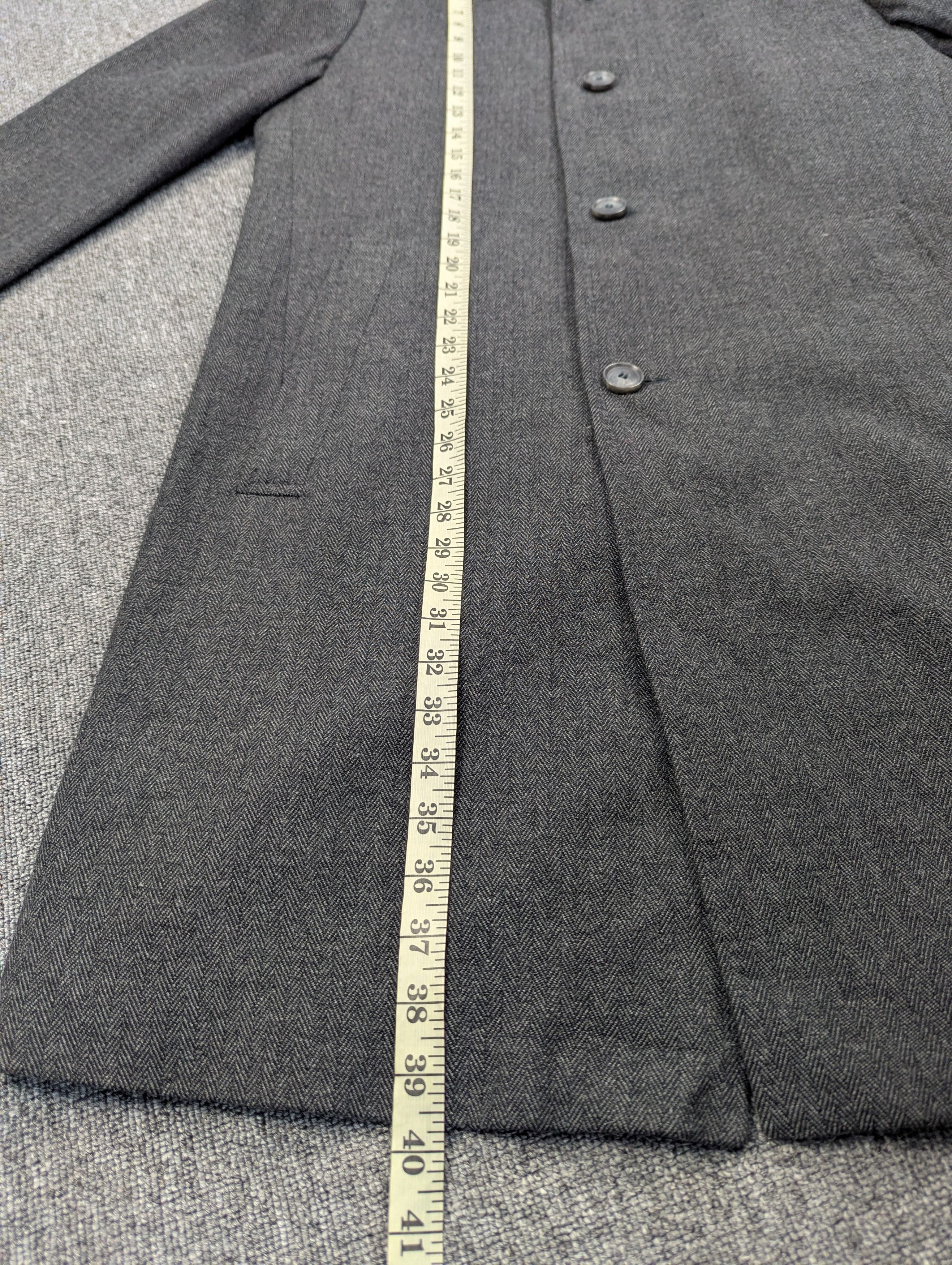Hugo Boss Boss By Hugo Boss Herringbone Wool Long Coat Jacket Size US M / EU 48-50 / 2 - 15 Thumbnail