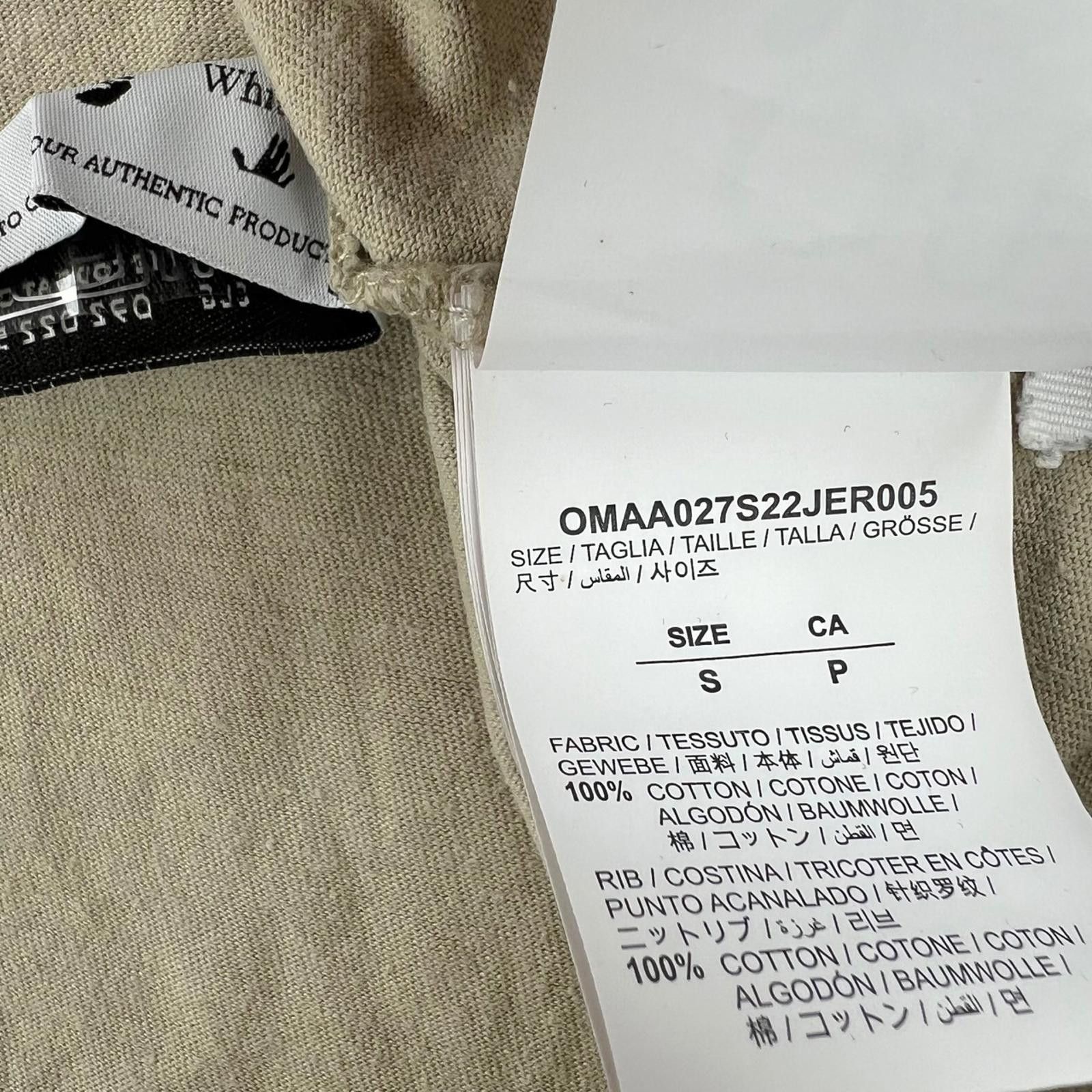Off-White Off-White Caravaggio Arrows Beige T Shirt Size US S / EU 44-46 / 1 - 5 Thumbnail