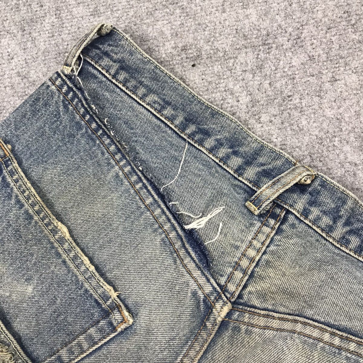 Japanese Brand ENTIA DISTRESSED DENIM JAPAN STYLE DENIM PANTS Size US 30 / EU 46 - 13 Thumbnail