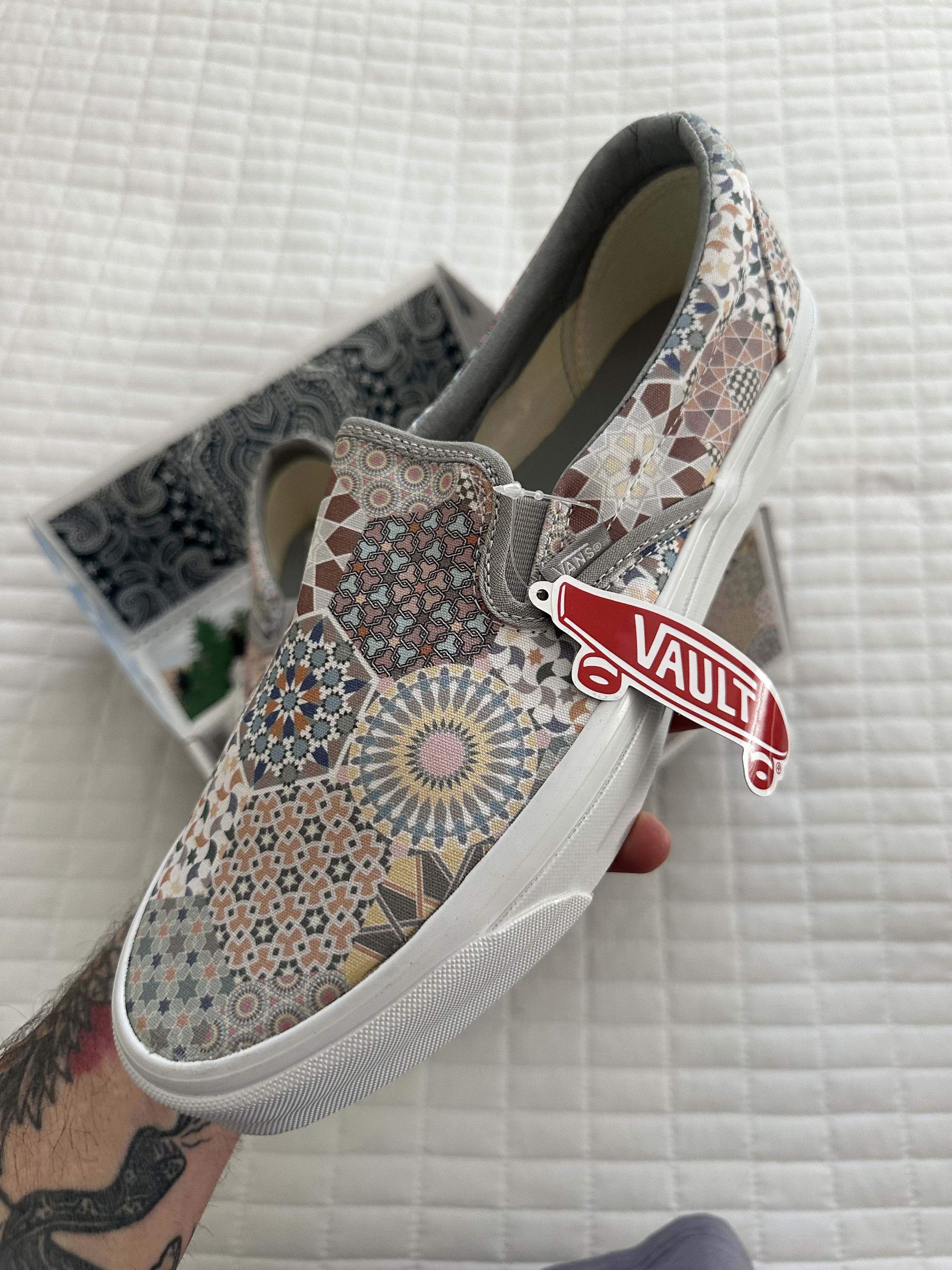 Kith × Vans NEW* KITH VANS OG CLASSIC SLIP ON 10TH MULTI TILE Size US 11.5 / EU 44-45 - 4 Thumbnail