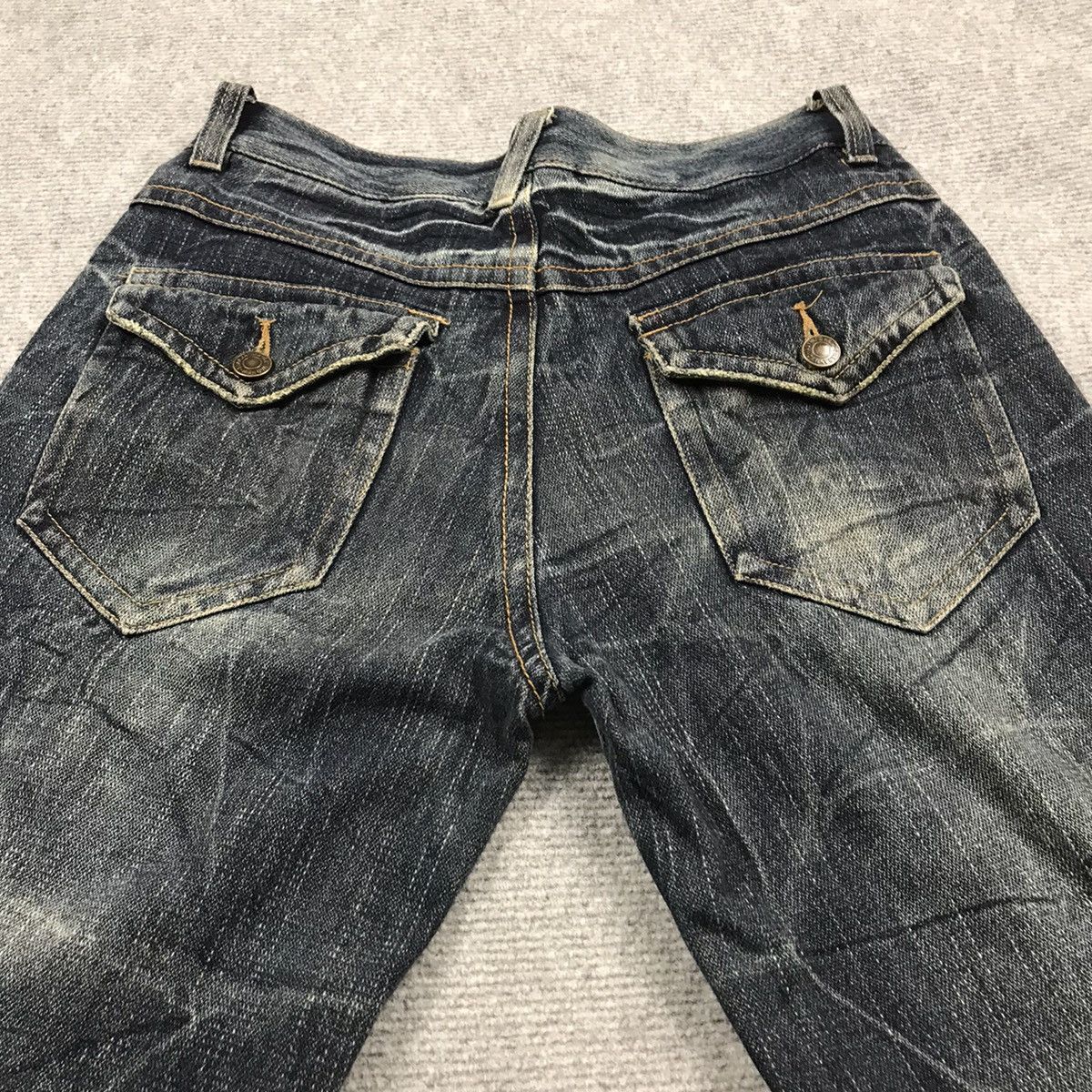 Japanese Brand FLARE🔥RIPPED DISTRESSED JAPANESE STYLE DENIM PANTS 154 Size US 28 / EU 44 - 12 Thumbnail